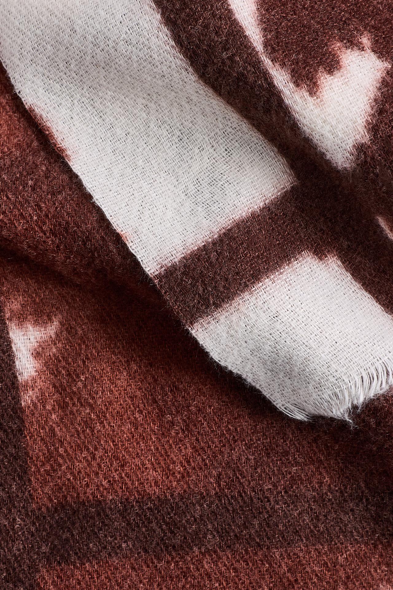 Cow print scarf — BROWN