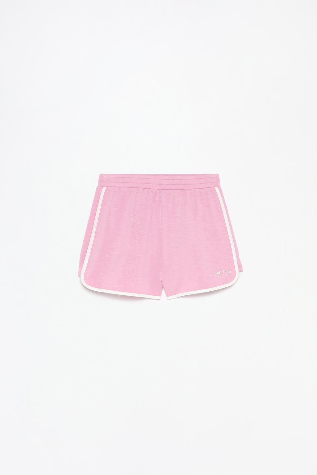 Flowing tracksuit shorts