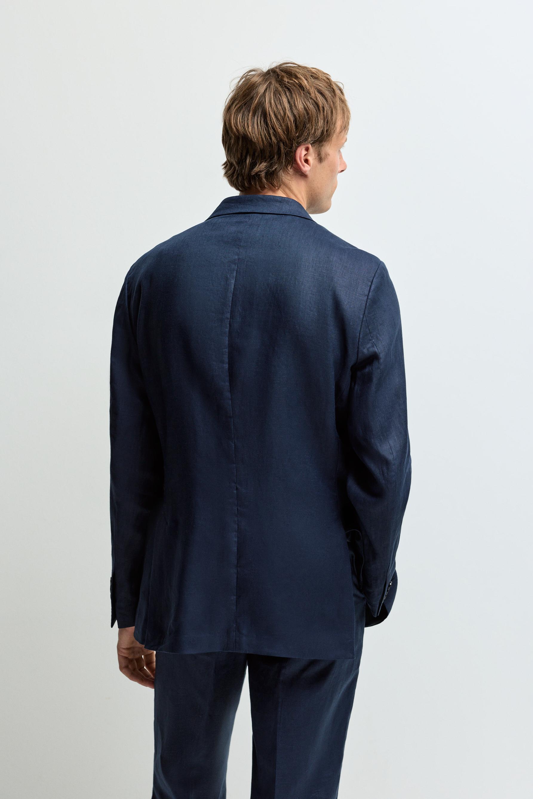 100% linen suit blazer — NAVY