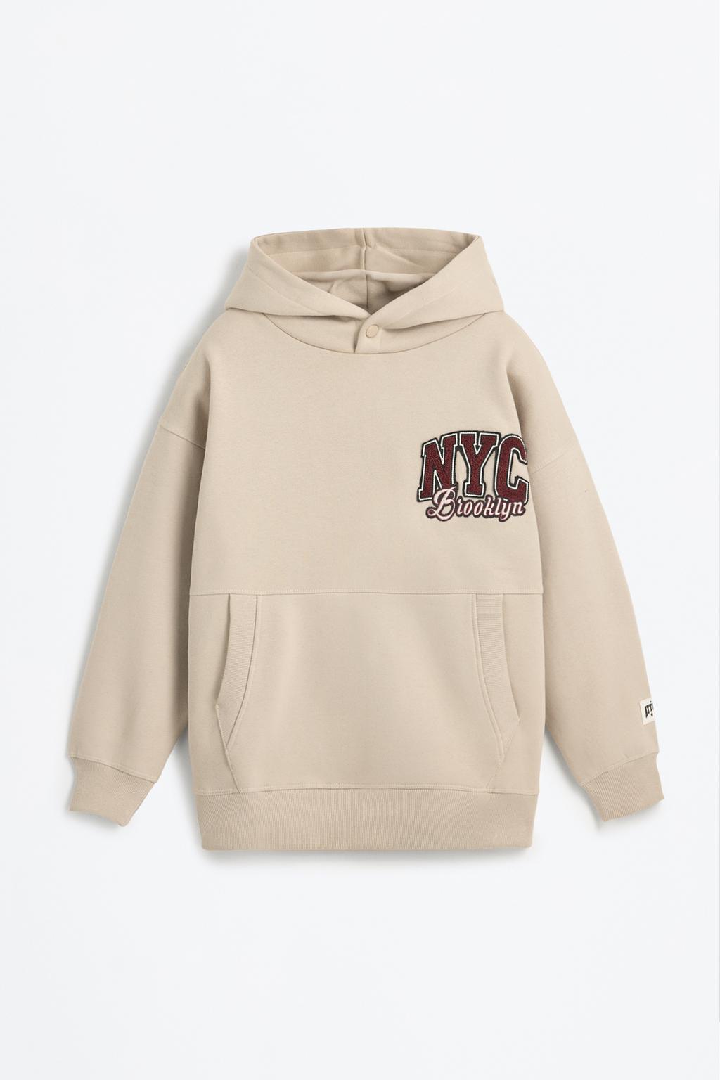 Sweatshirt com remendo de turco