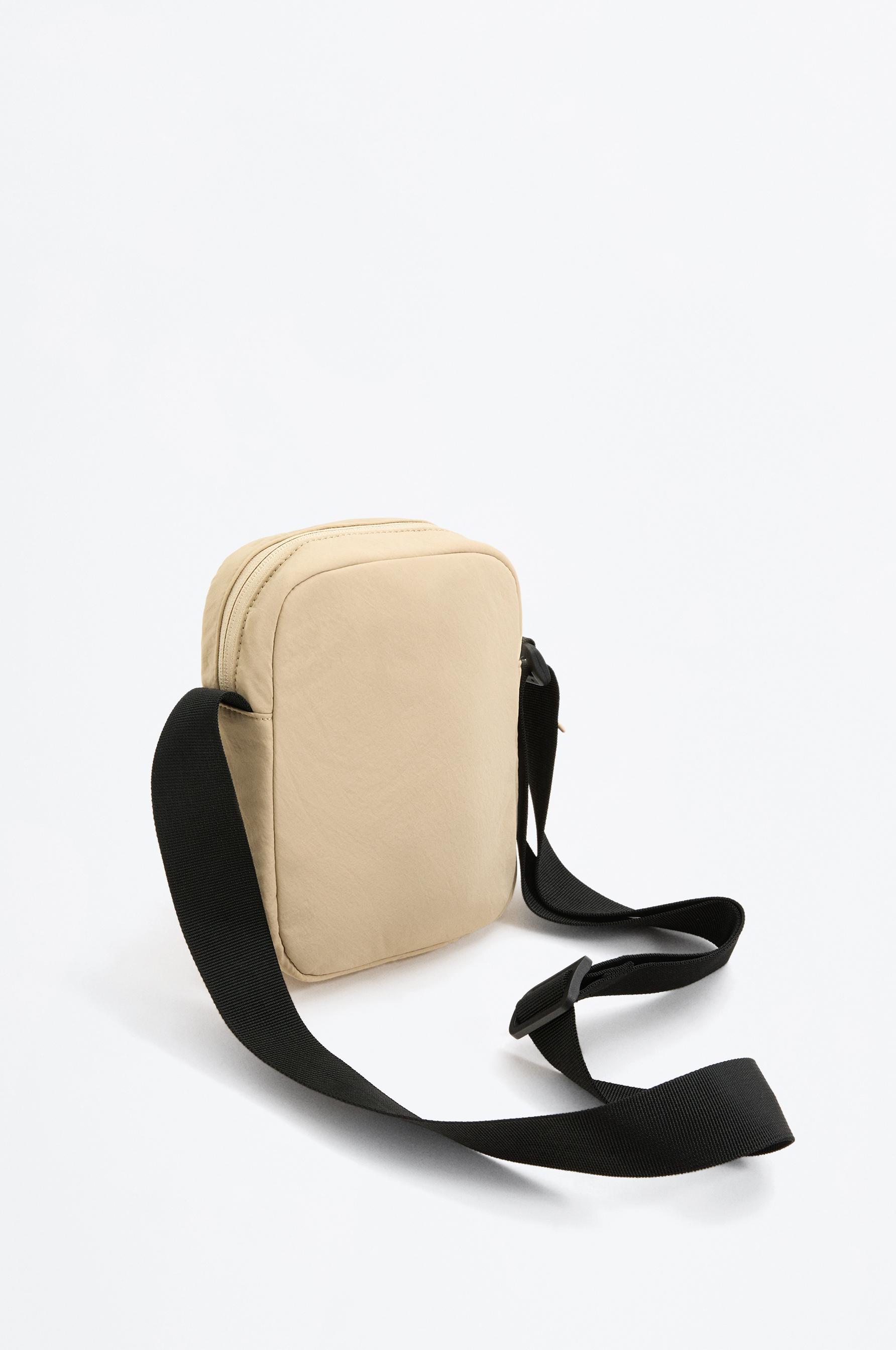 Soundness Nylon Crossbody Bag — BEIGE