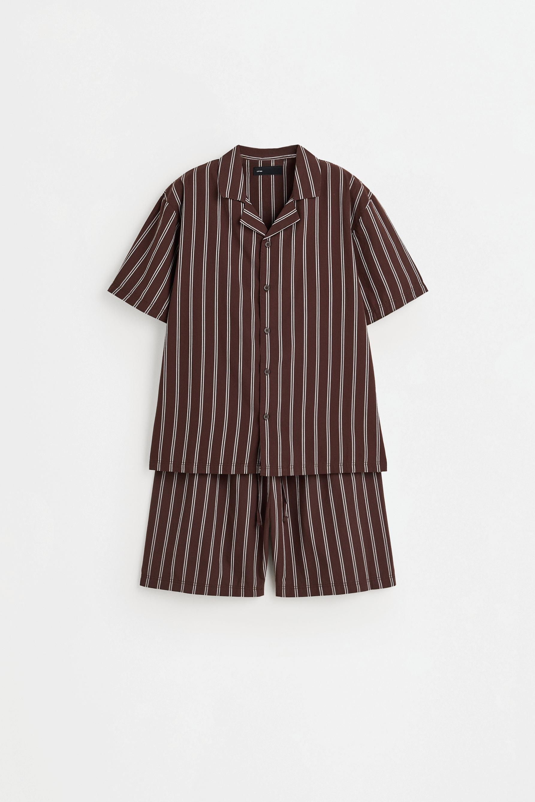Short shirt-style pyjamas — BROWN