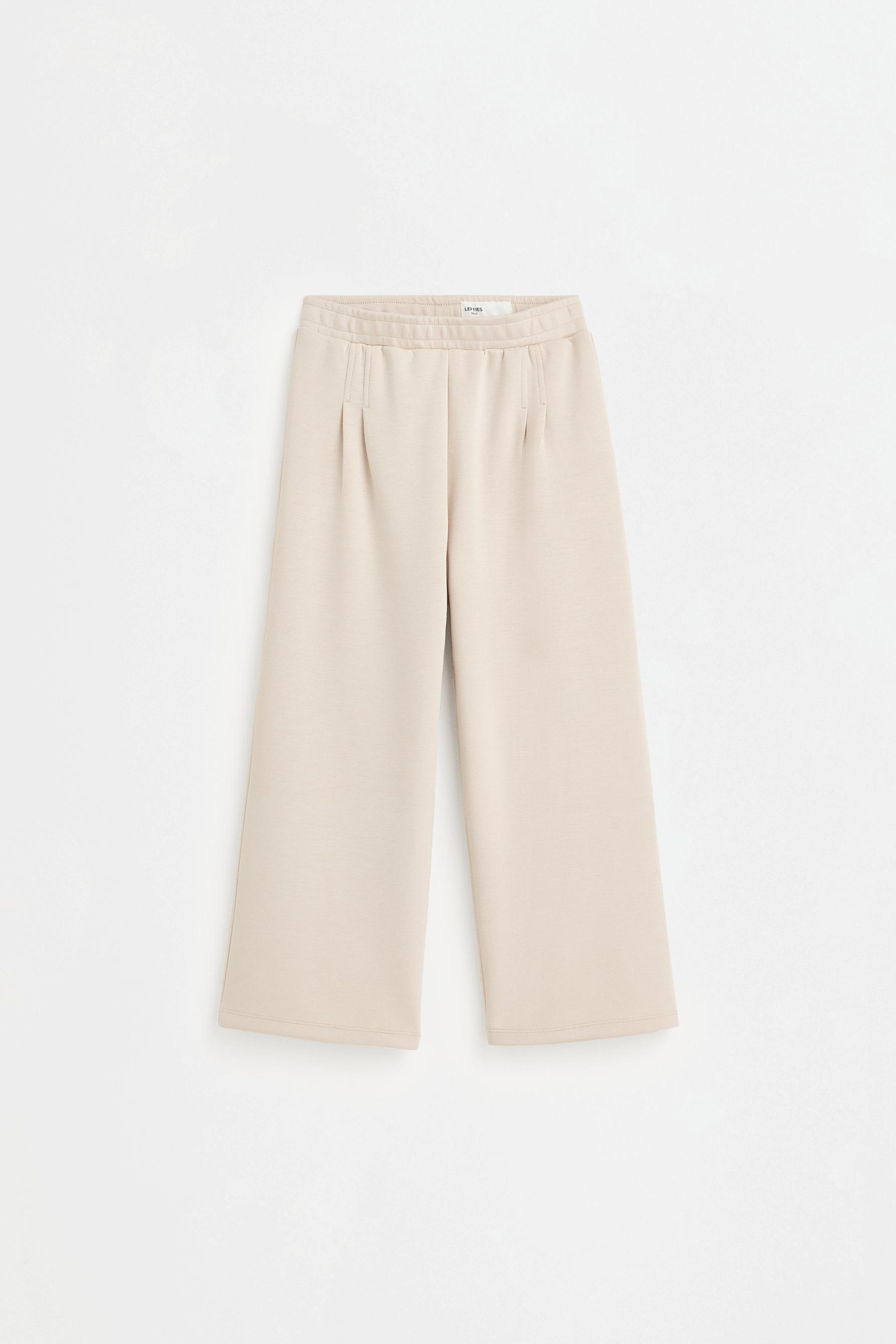 Pleated culottes — BEIGE