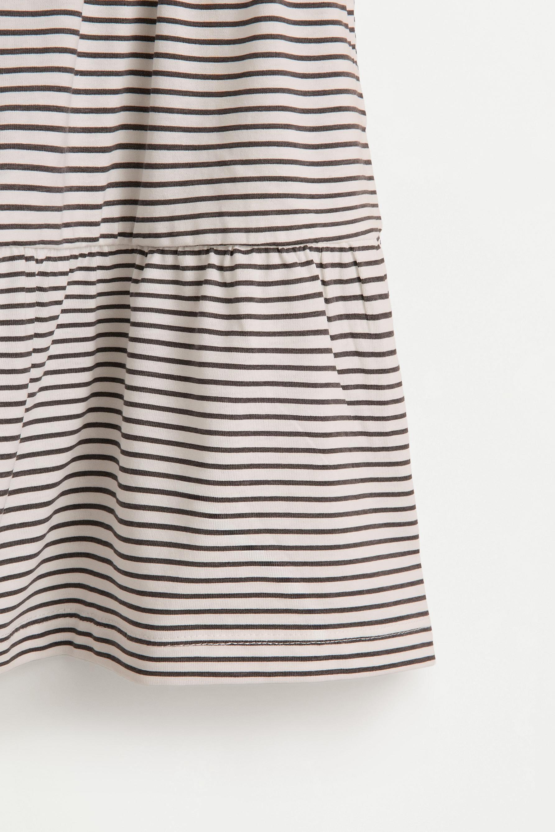 Printed strappy dress — OFF WHITE
