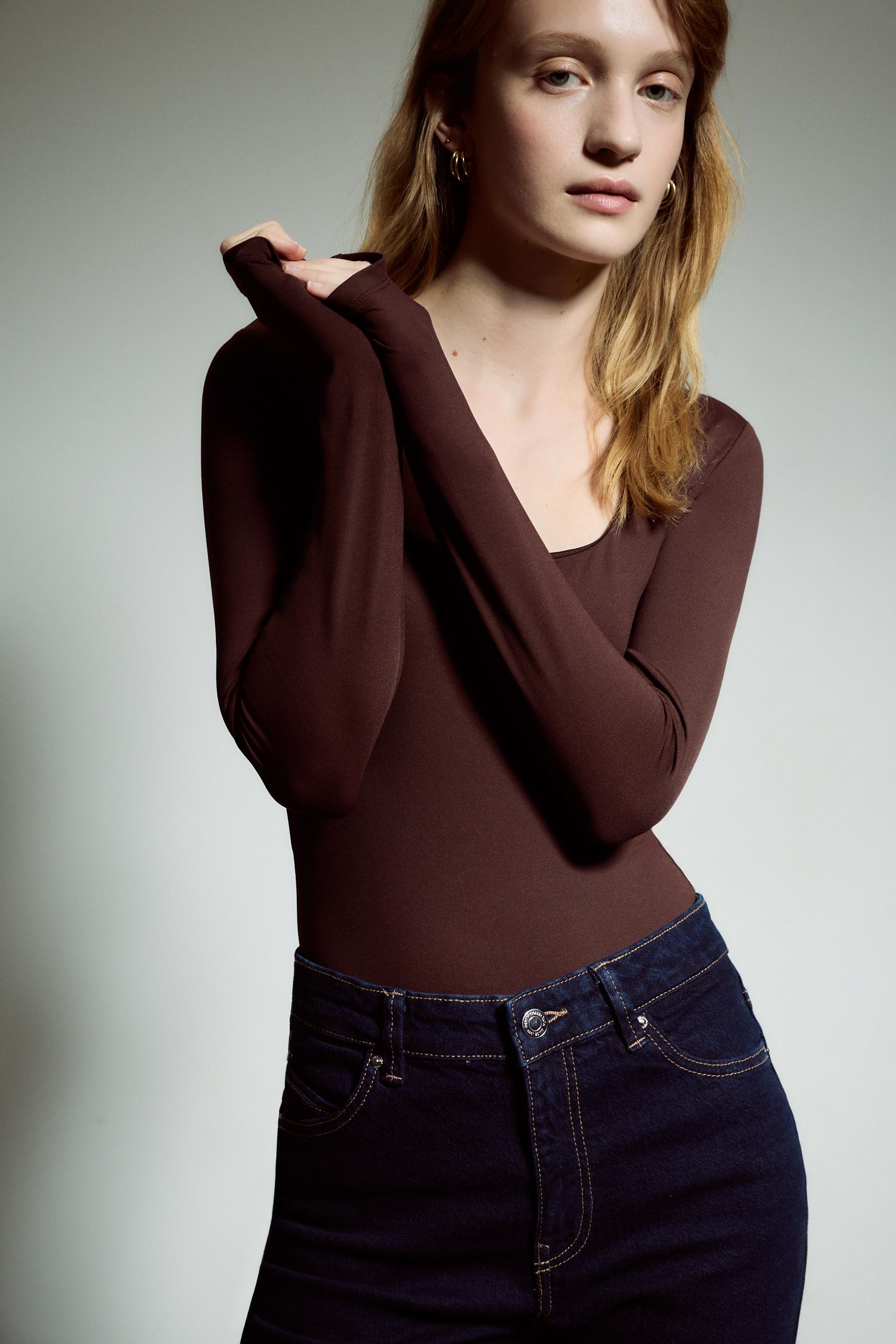 Body poliamida escote cuadrado