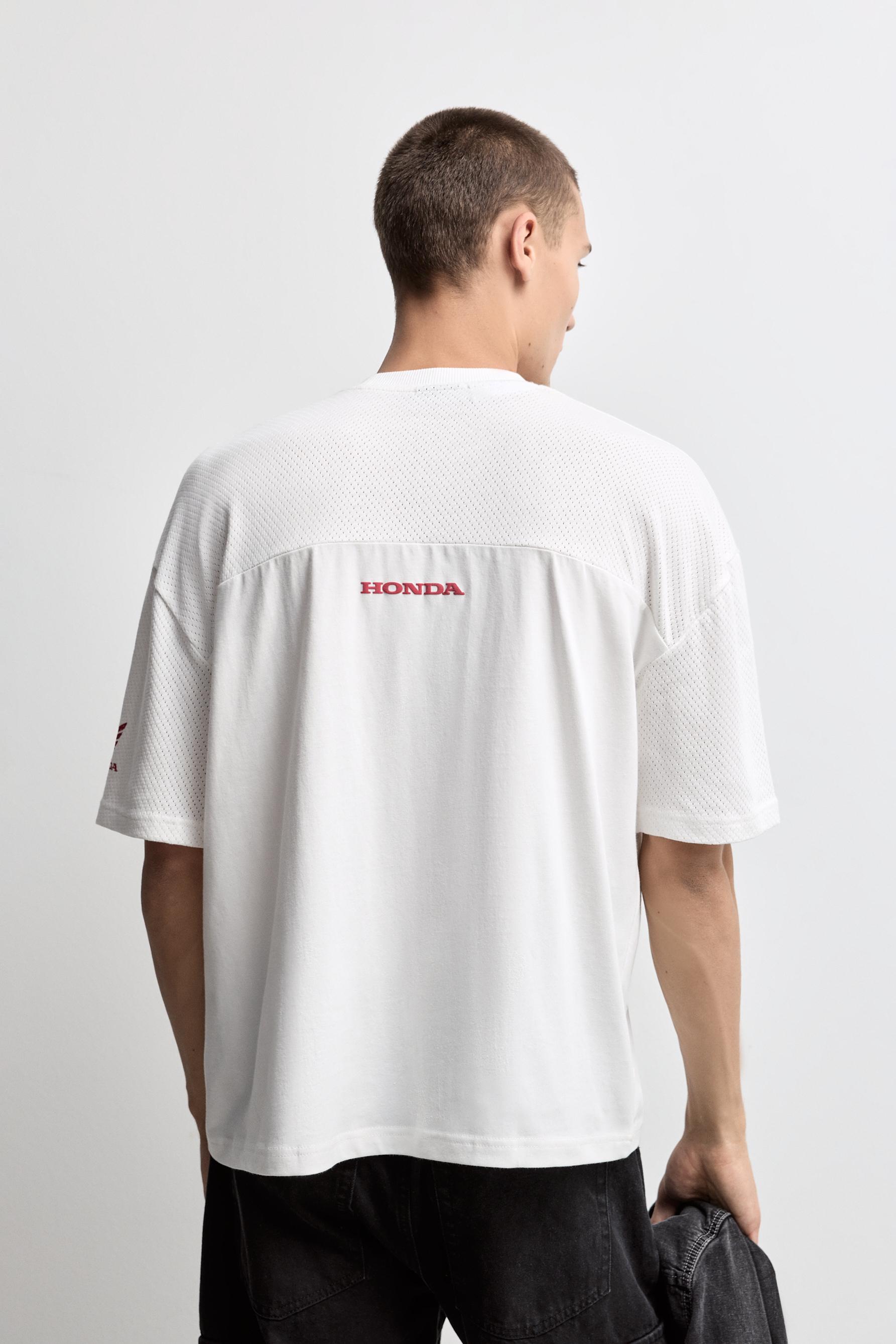 Honda mesh T-shirt — OFF WHITE