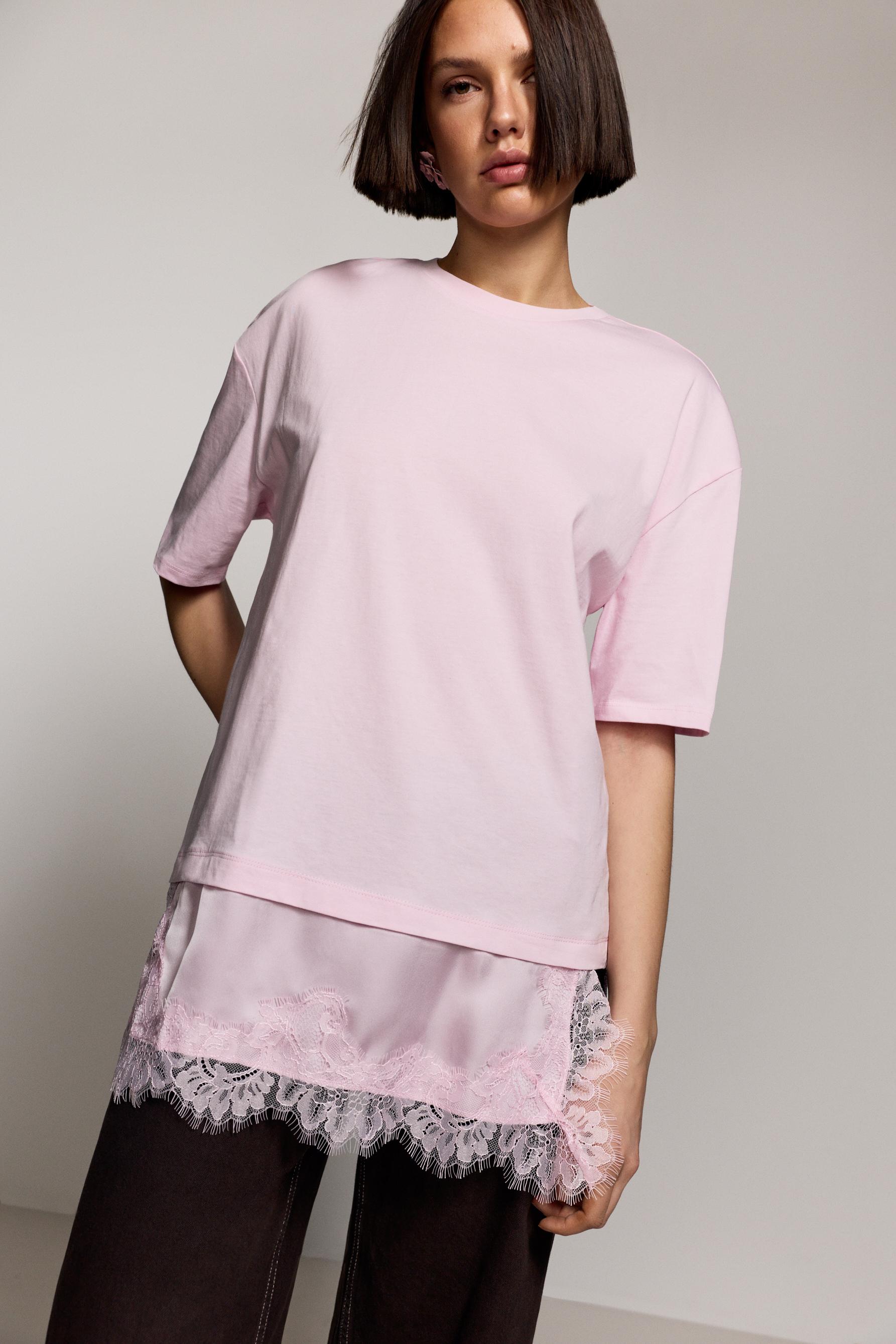 Camiseta bajo satinado