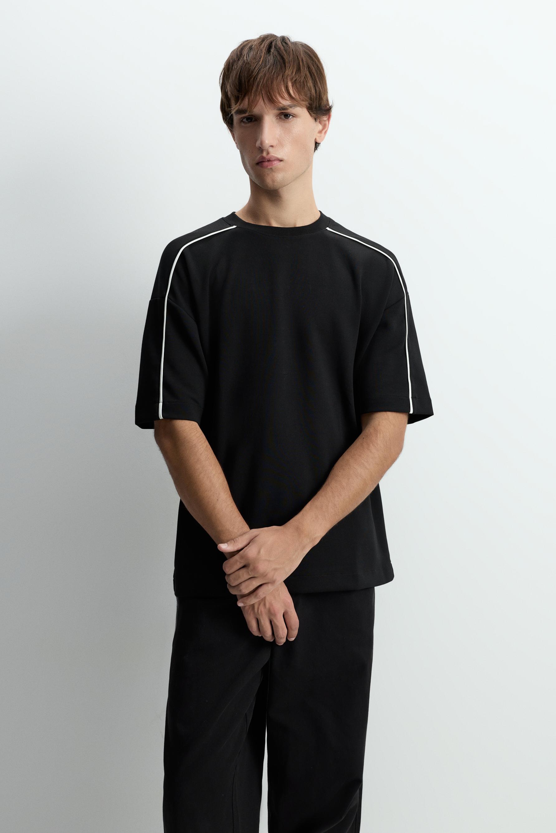 Camiseta interlock pipping