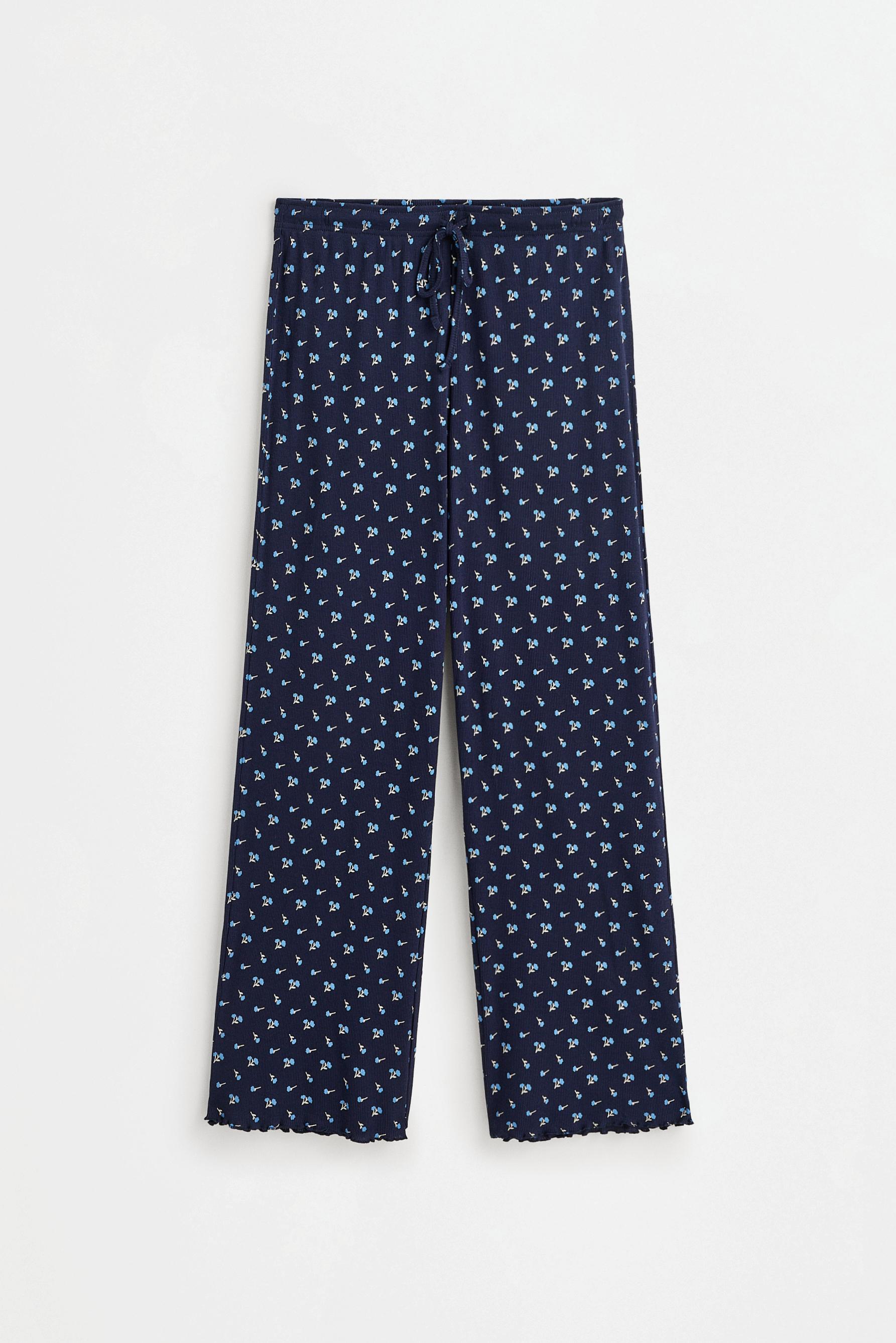 Long printed pyjamas — NAVY