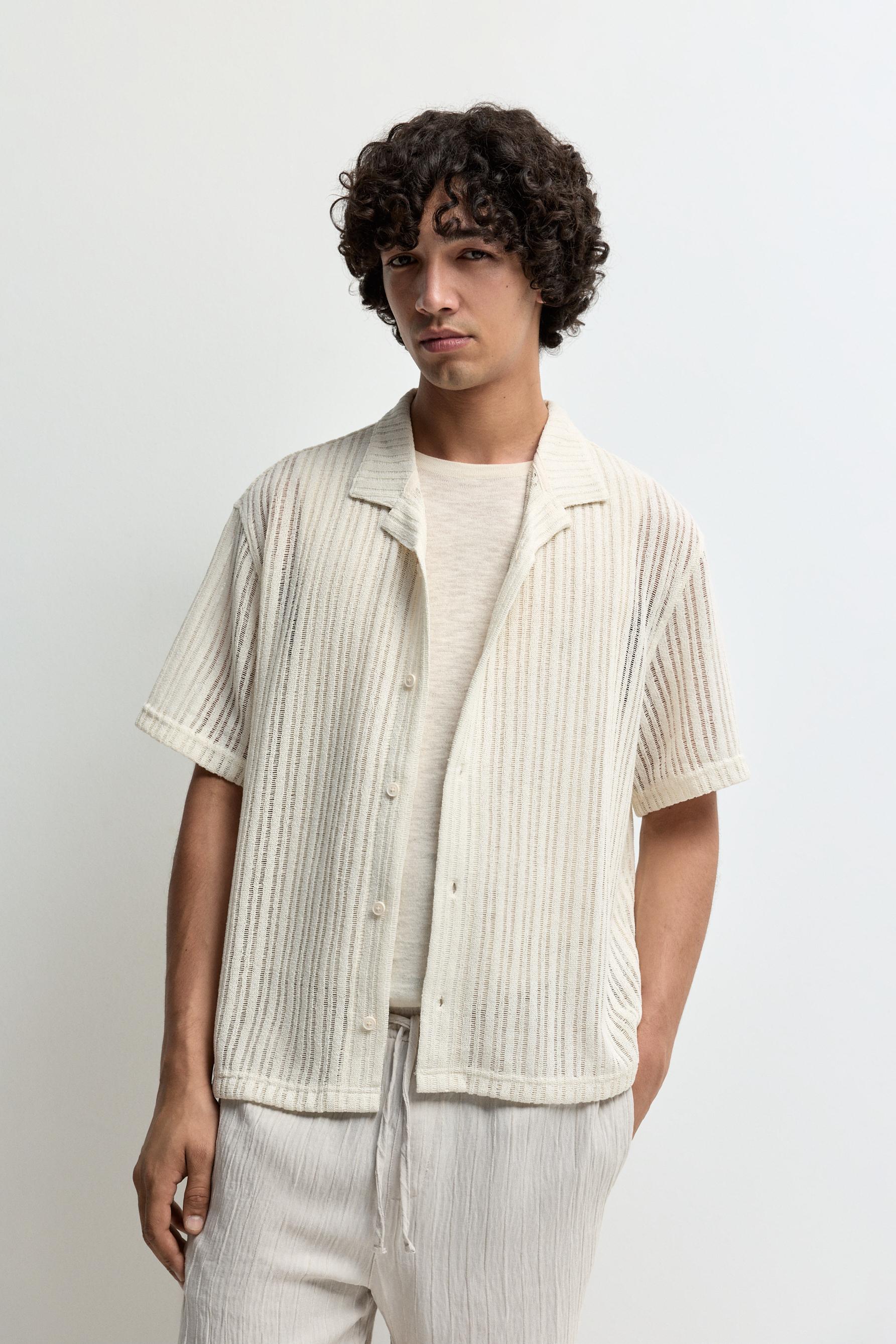 Openwork resort shirt — BUTTER