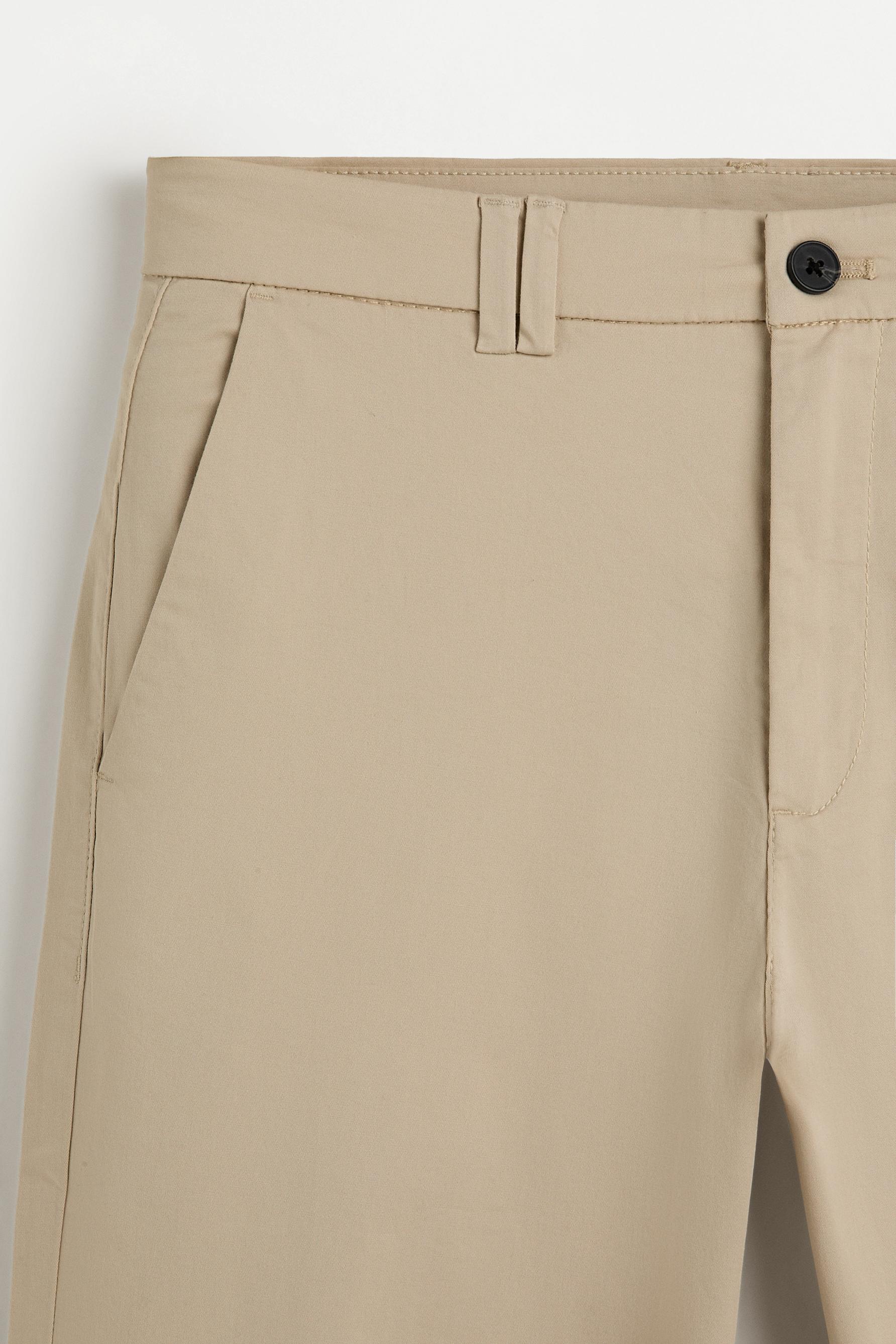 Slim fit chino trousers — BEIGE