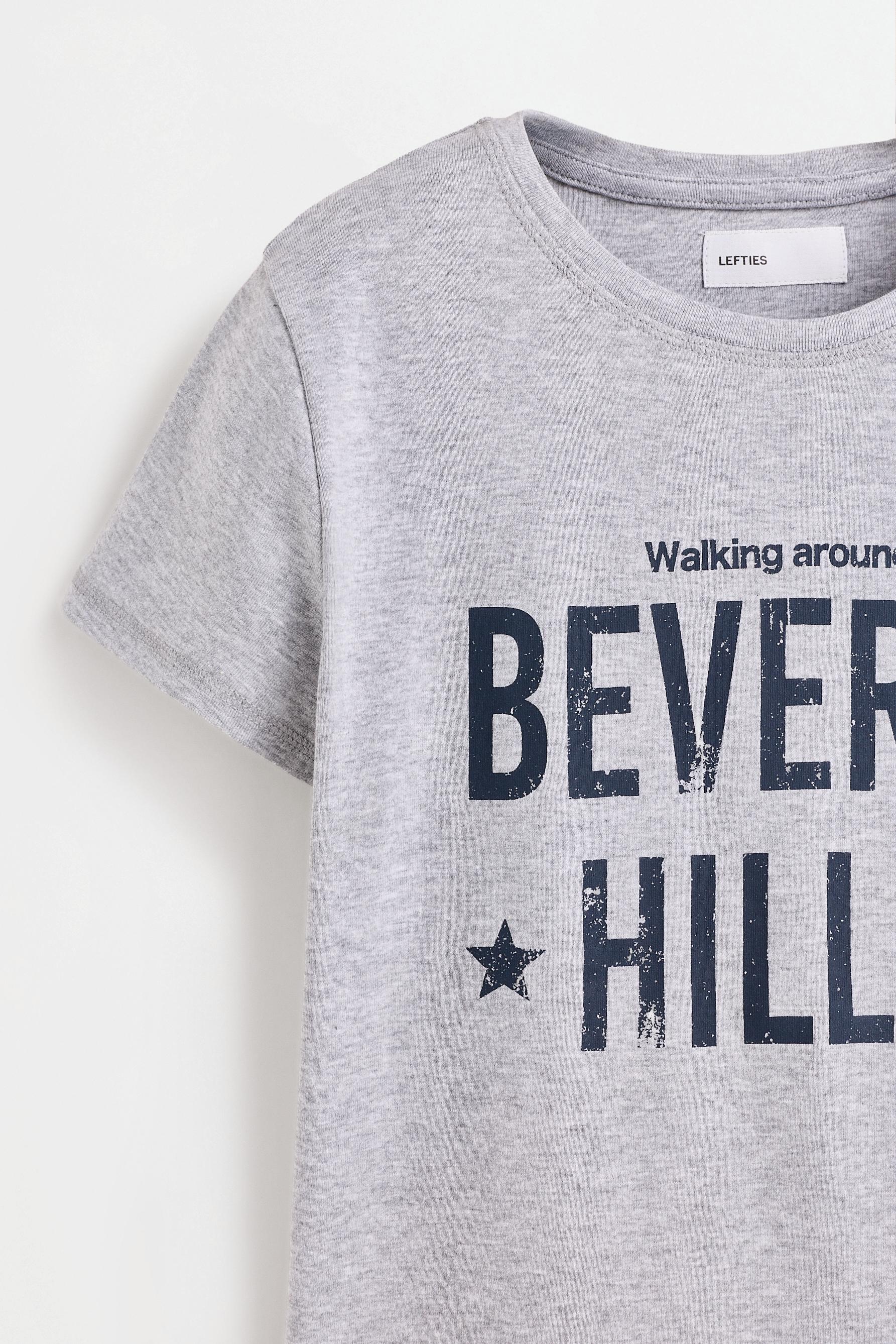 Printed T-shirt — GREY MARL