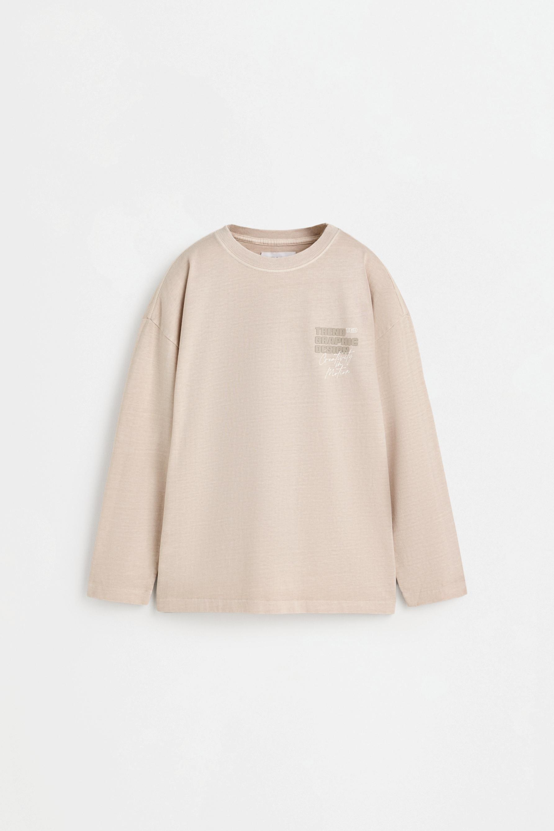Faded-effect T-shirt — GREY