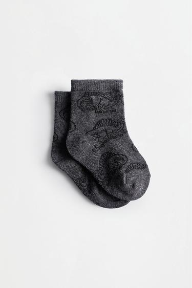 Long socks (7-pack) — GREYISH GREEN 2