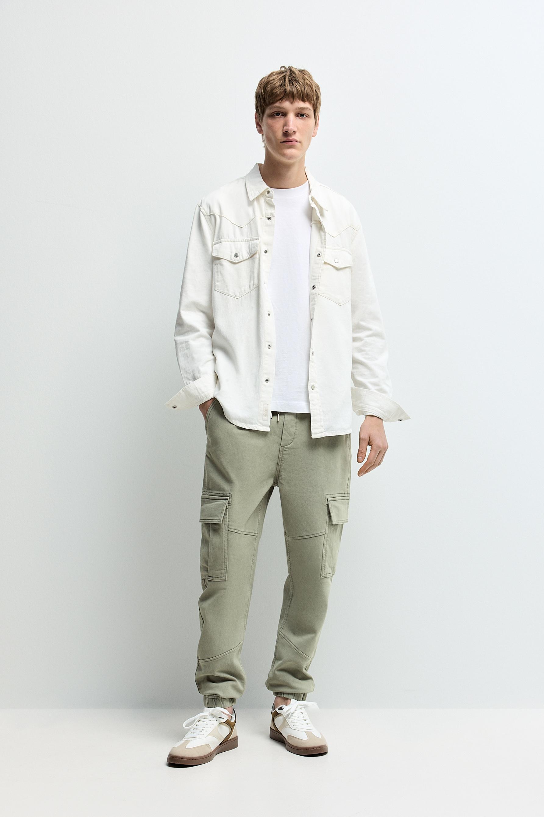 Jeans jogger cargo fleece