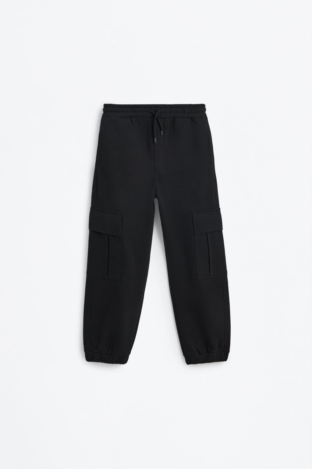 Pantalón cargo felpa