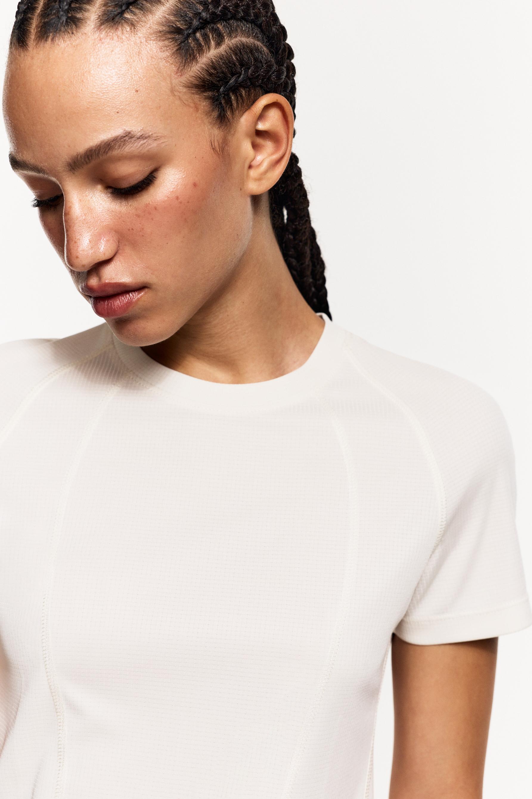 Seamed sports T-shirt — OFF WHITE