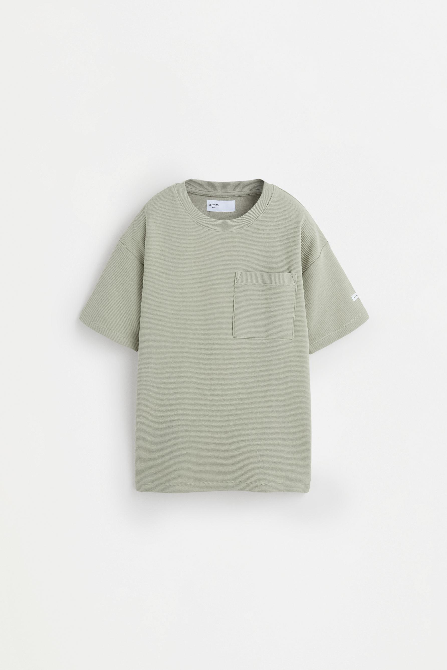 Ottoman T-shirt with pocket — PALE KHAKI