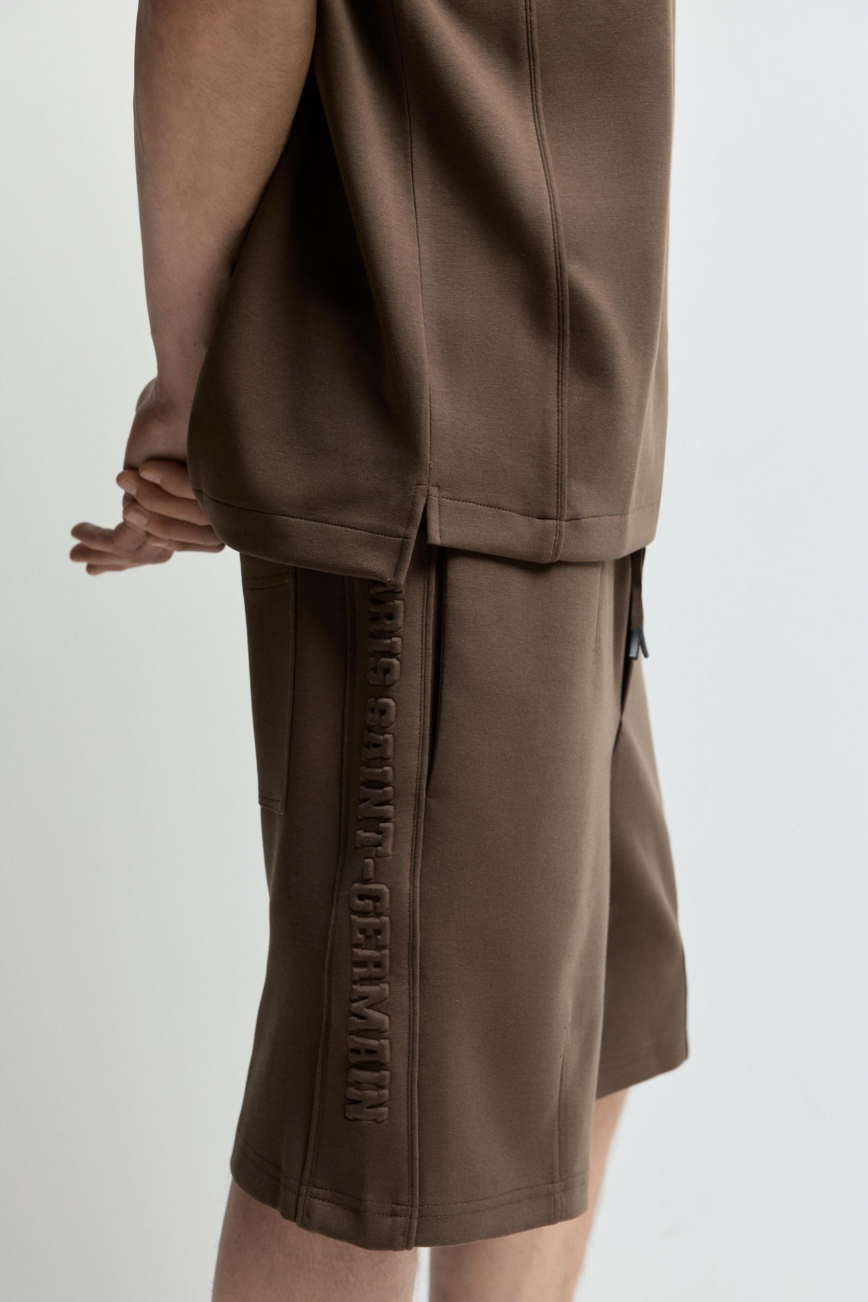 Paris Saint-Germain x Lefties interlock Bermuda shorts — BROWN