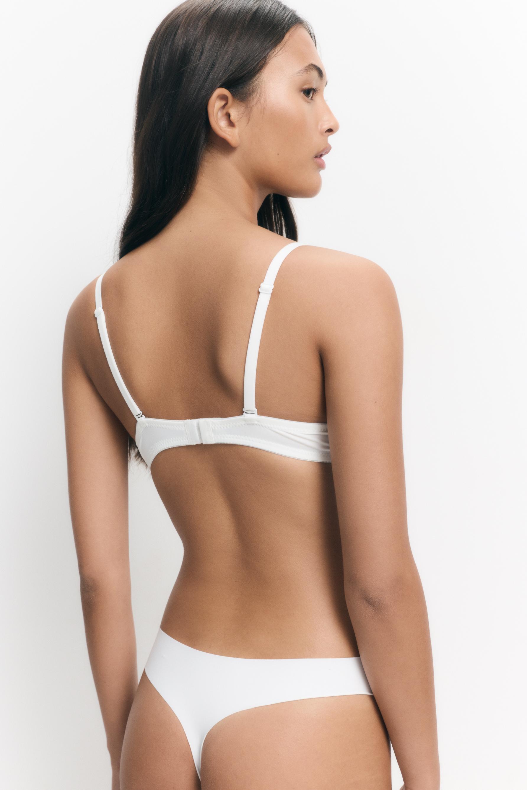 Microfibre classic push-up bra — WHITE