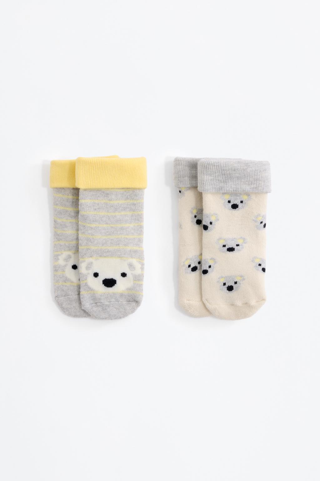 Pack 2 calcetíns antiesvarantes koala