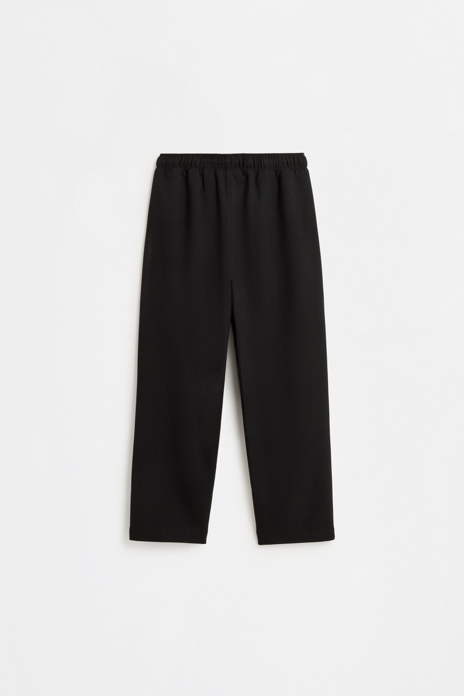 Tailored fit trousers — BLACK