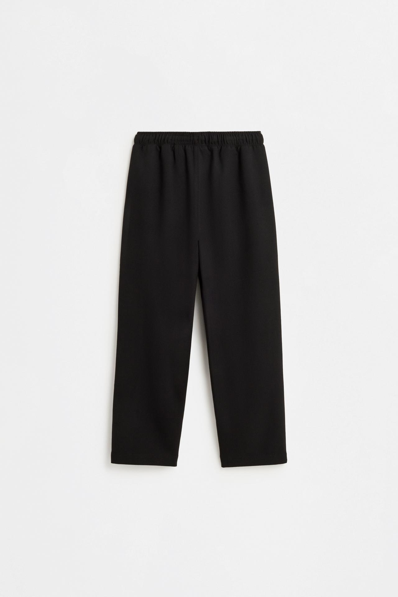 Tailored fit trousers — BLACK
