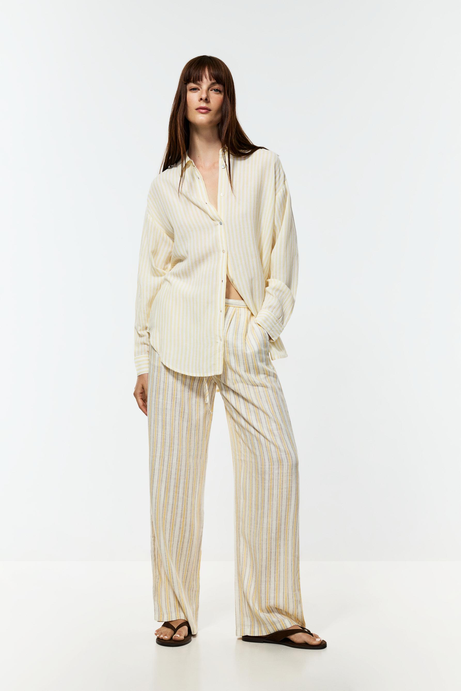 Oversize rustic shirt — YELLOW