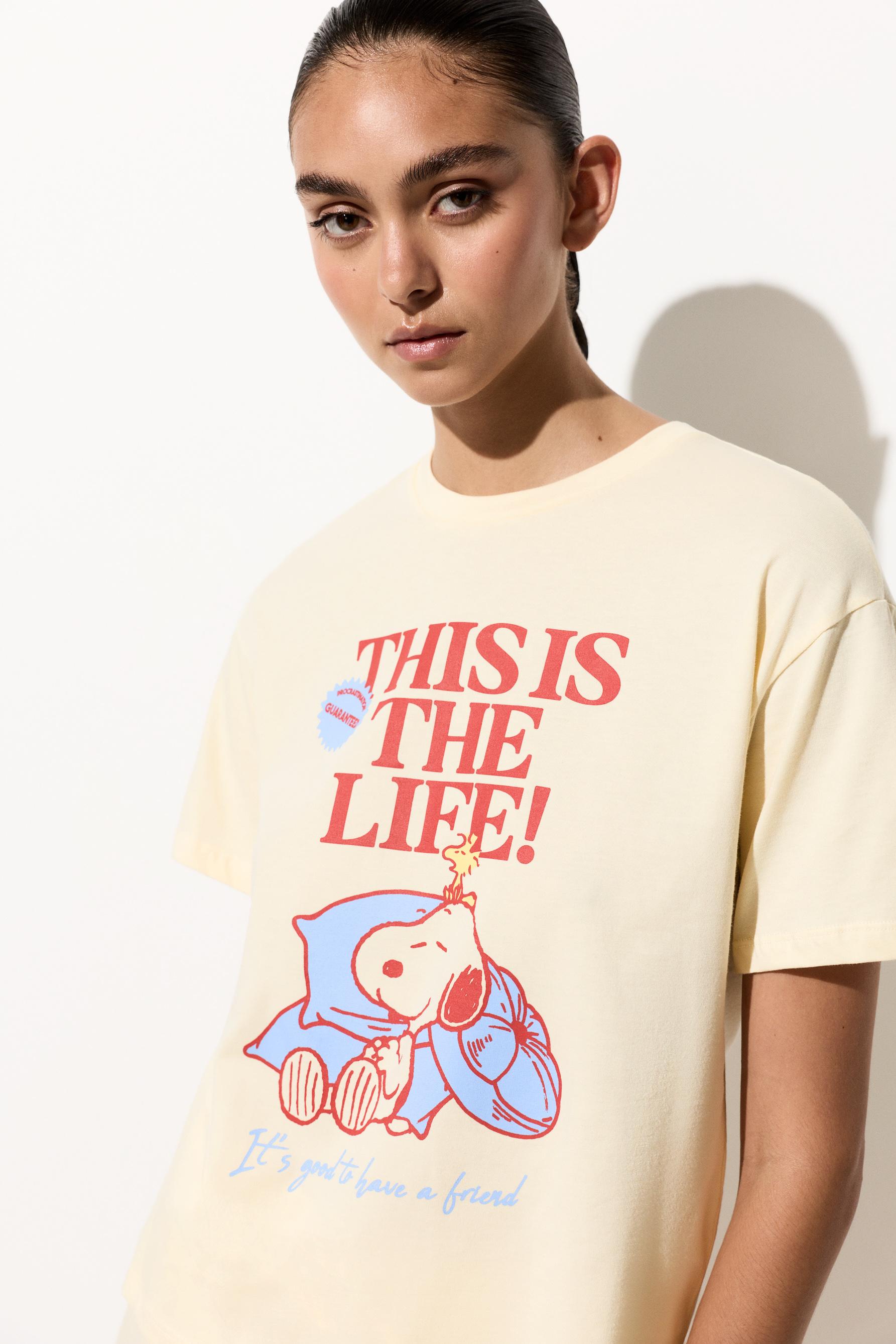 Snoopy Peanuts™ short pyjamas — VANILLA