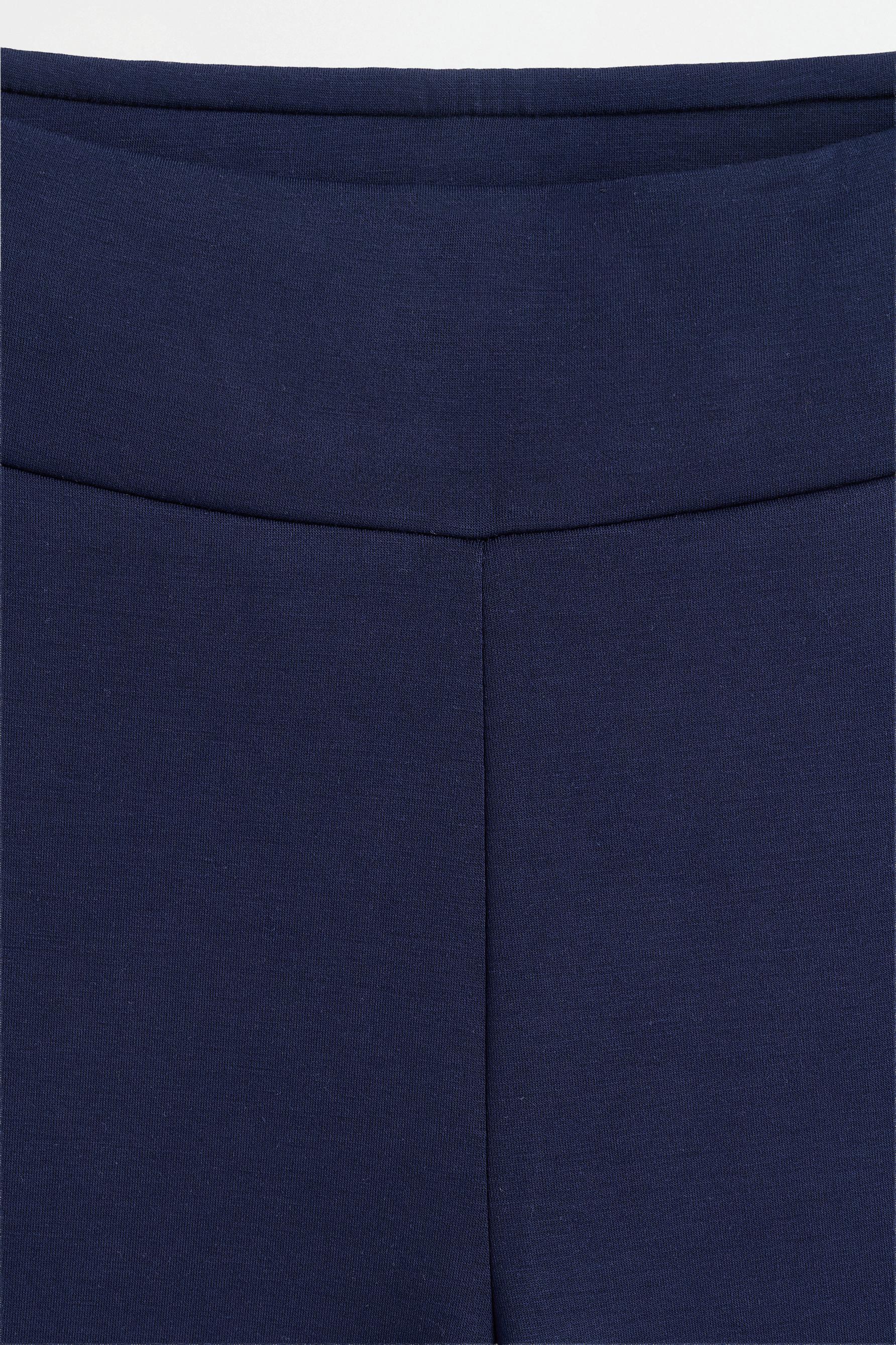 Flowing flared tracksuit trousers — DARK BLUE