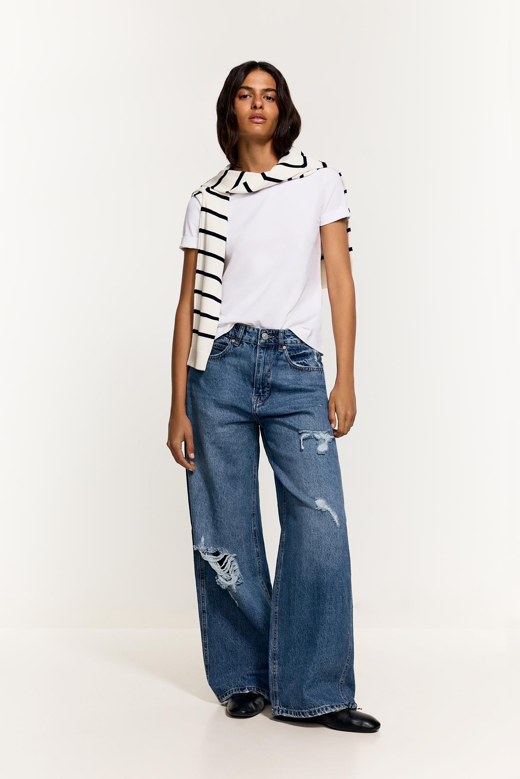 Distressed baggy jeans — INDIGO