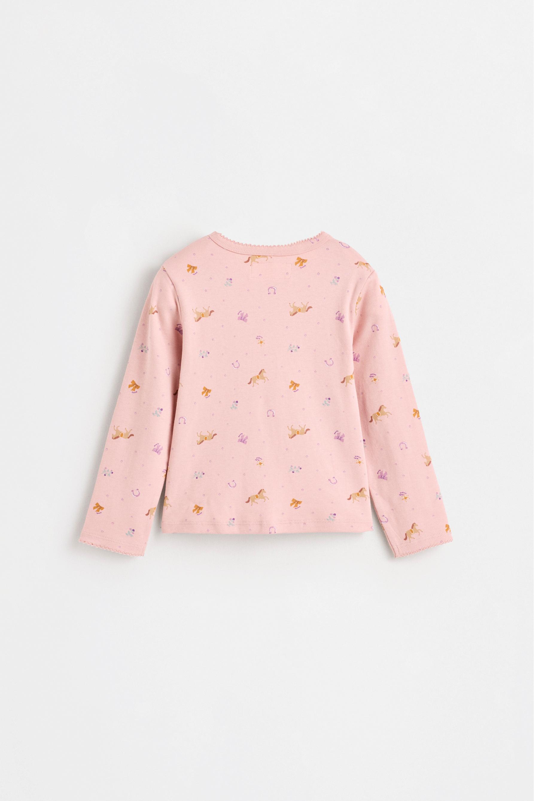 Printed interlock pyjamas — NEON PINK