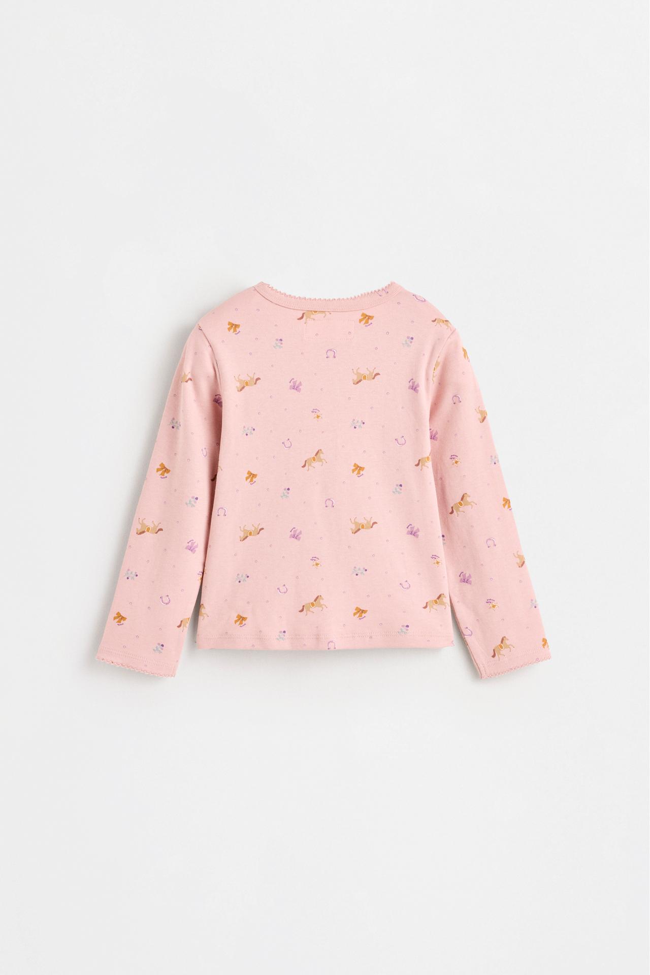 Printed interlock pyjamas — NEON PINK