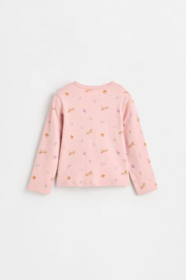 Printed interlock pyjamas — NEON PINK 4