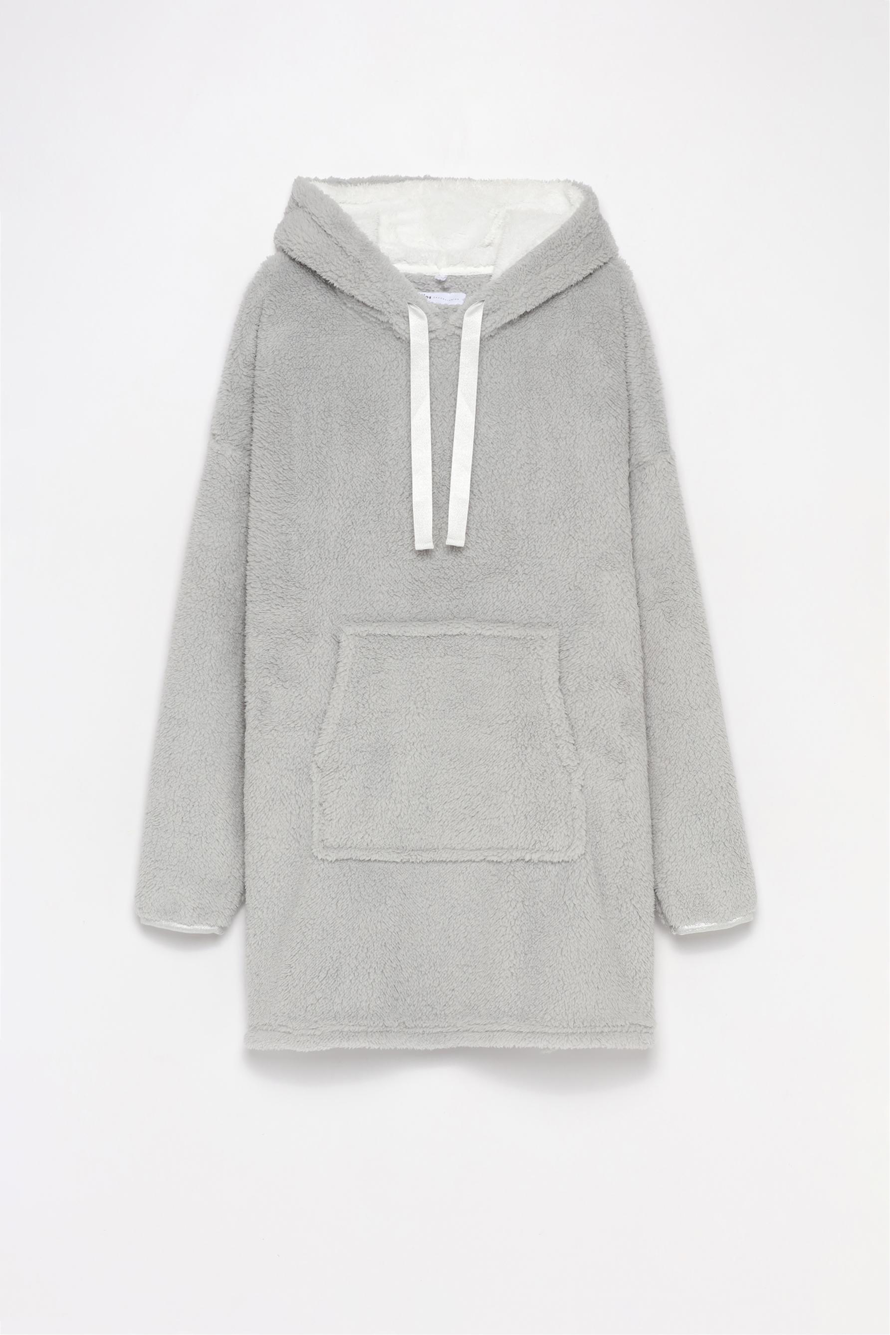 Long soft hoodie sale