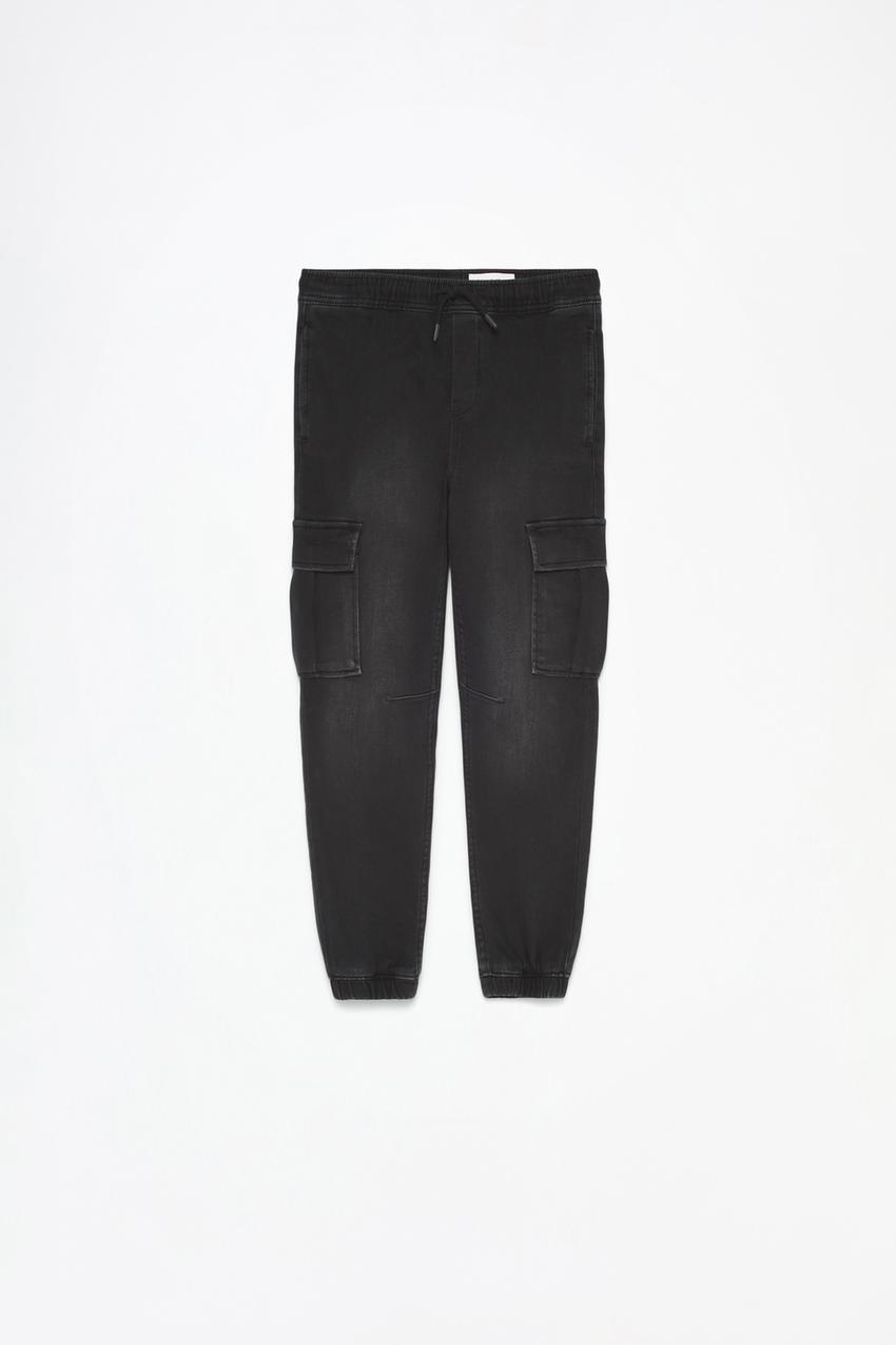 Pantalón Cargo Pantalon Negro Lefties Pantalón Jogger Cargo