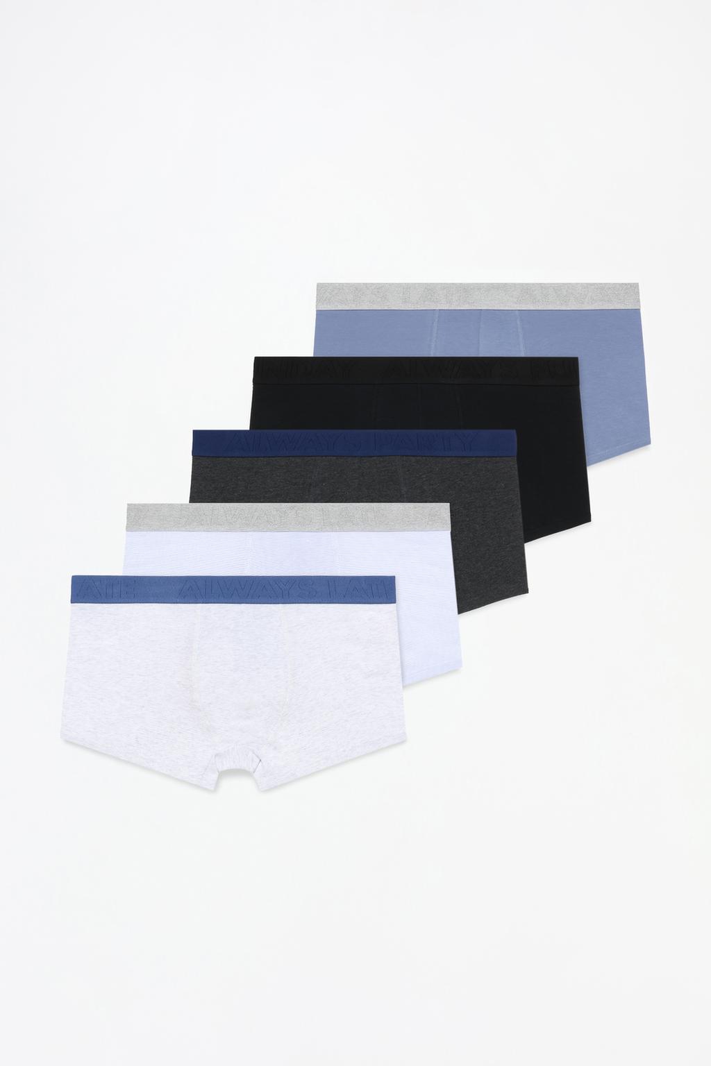 Pack of 5 contrast boxers