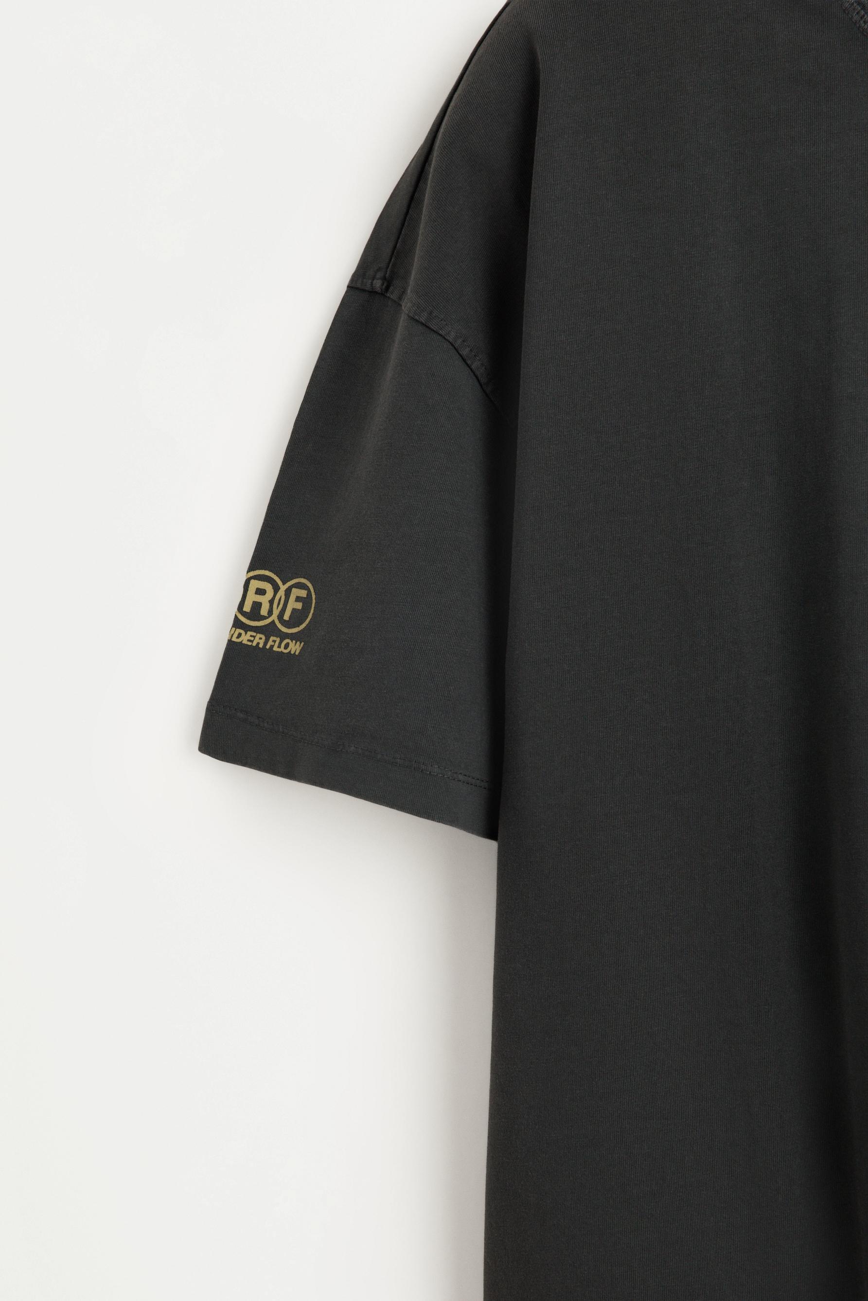 Faded effect printed T-shirt — LEAD