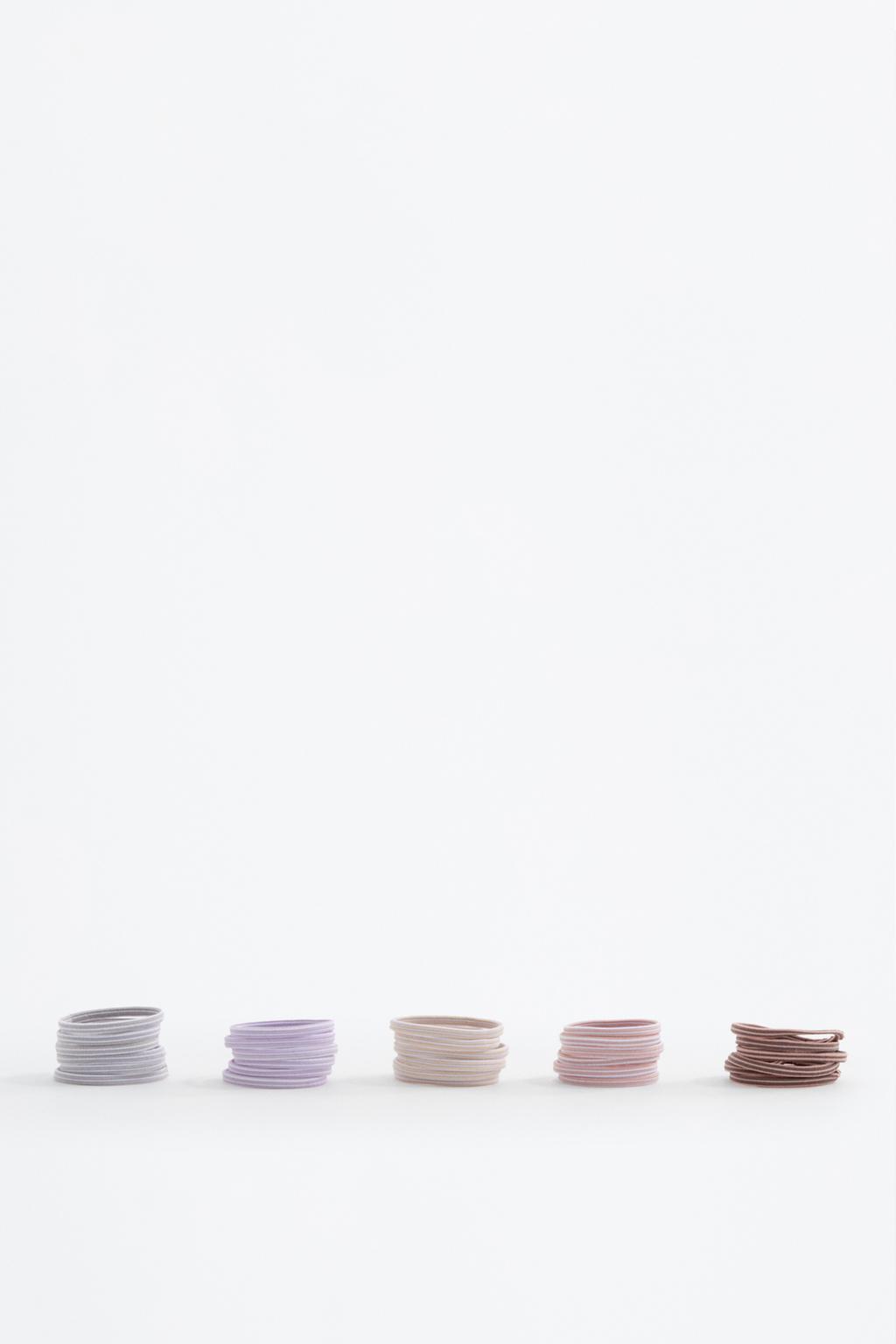 Pack of 30 thin elastic hair ties