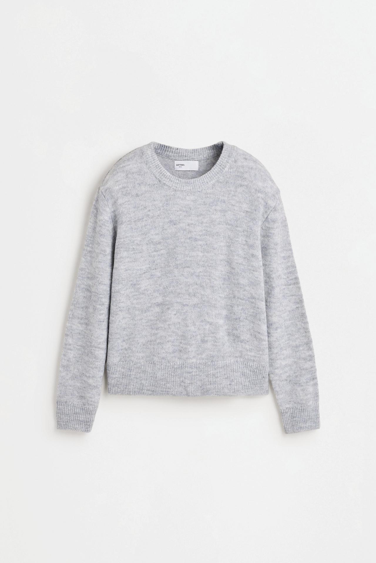 Fluffy knit sweater — PEARL MARL
