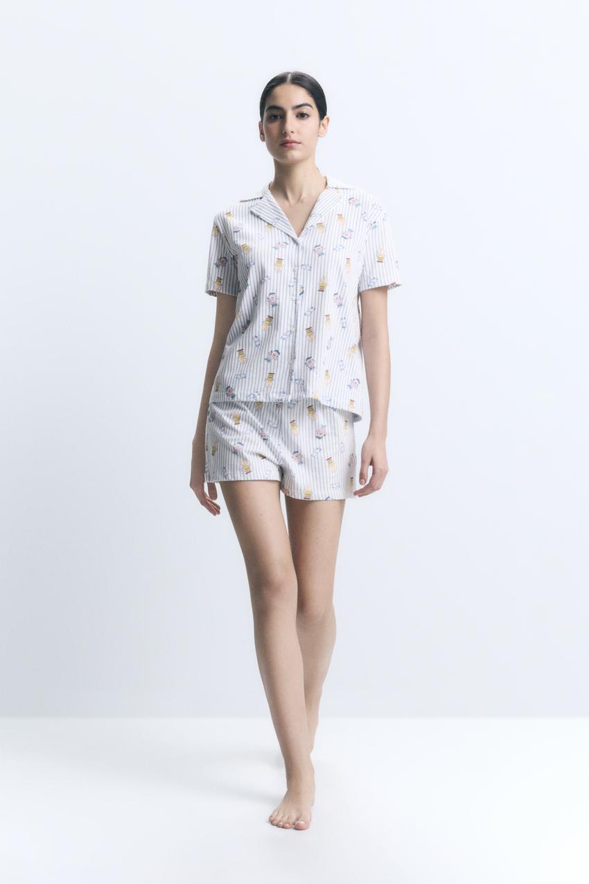 Pijama corto Snoopy Peanuts™ Pijamas ROPA Mujer Lefties ESPAÑA