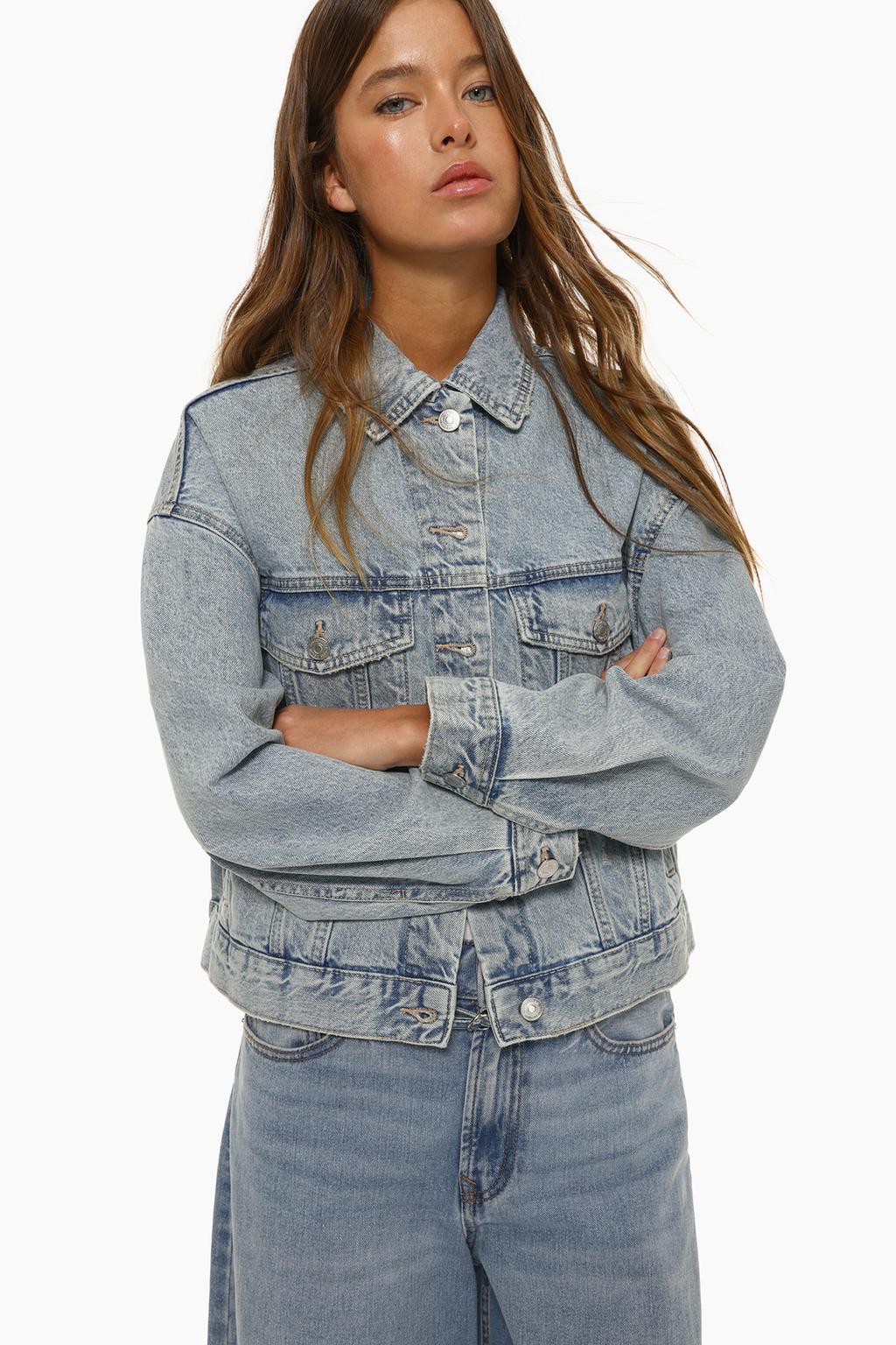 Oversize denim ceket