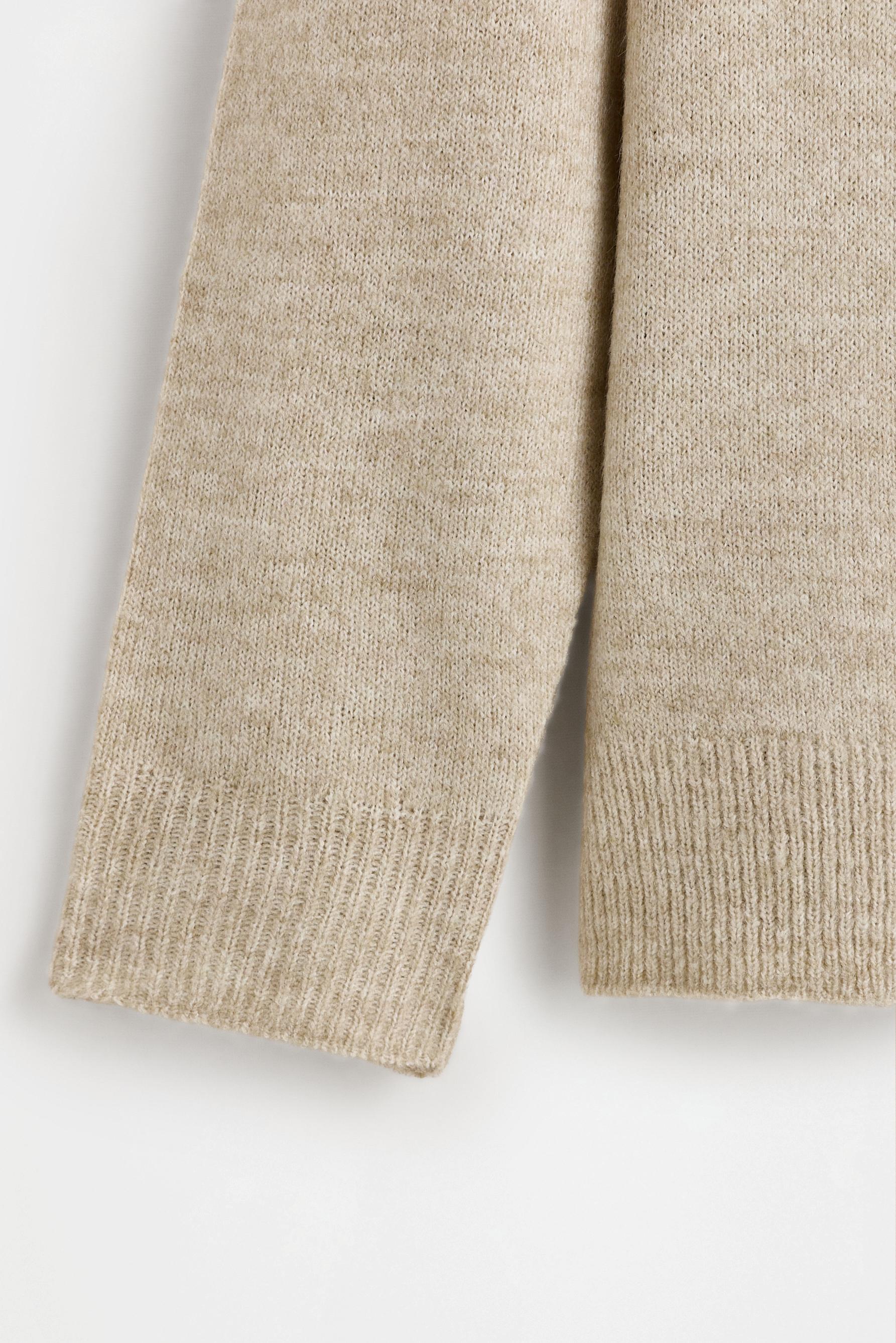 Polo collar sweater — SAND