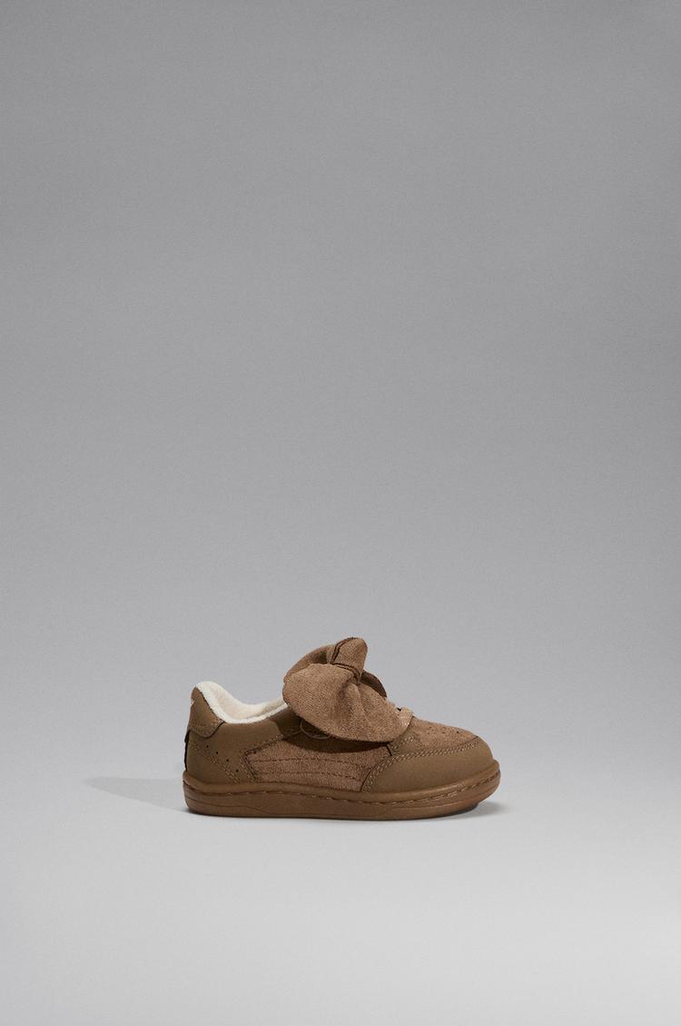 Barefoot bow slippers — BROWN