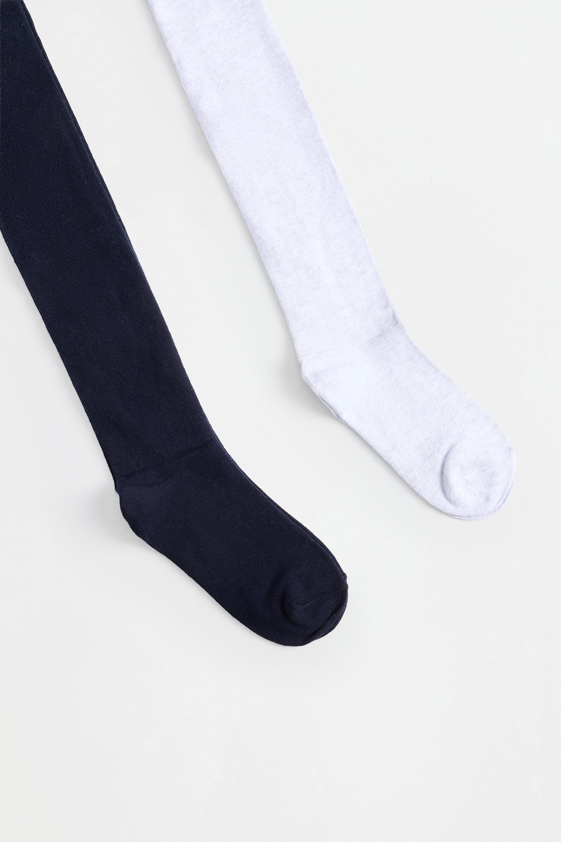 Solid tights (2-pack) — NAVY