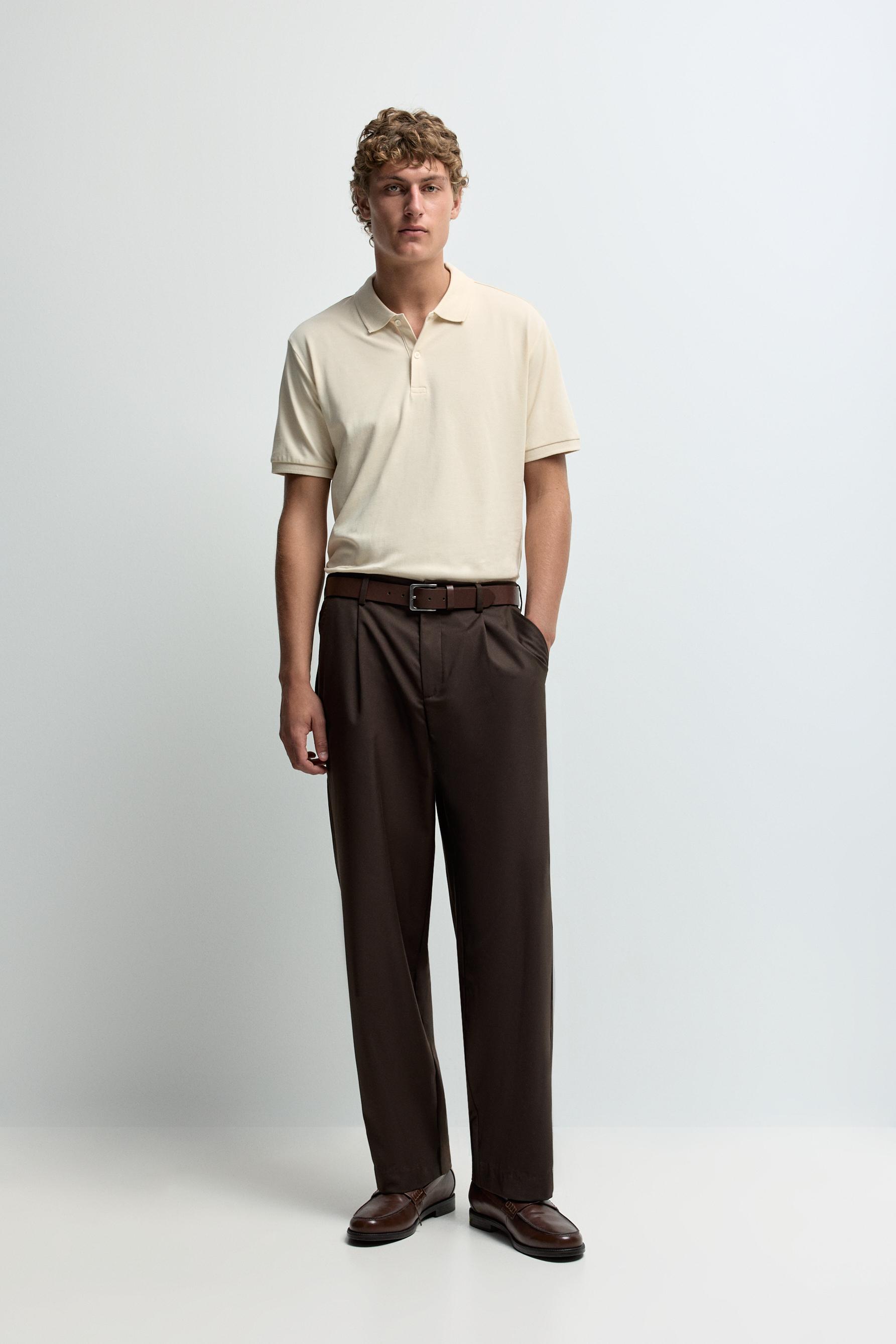Basic polo shirt — CREAM