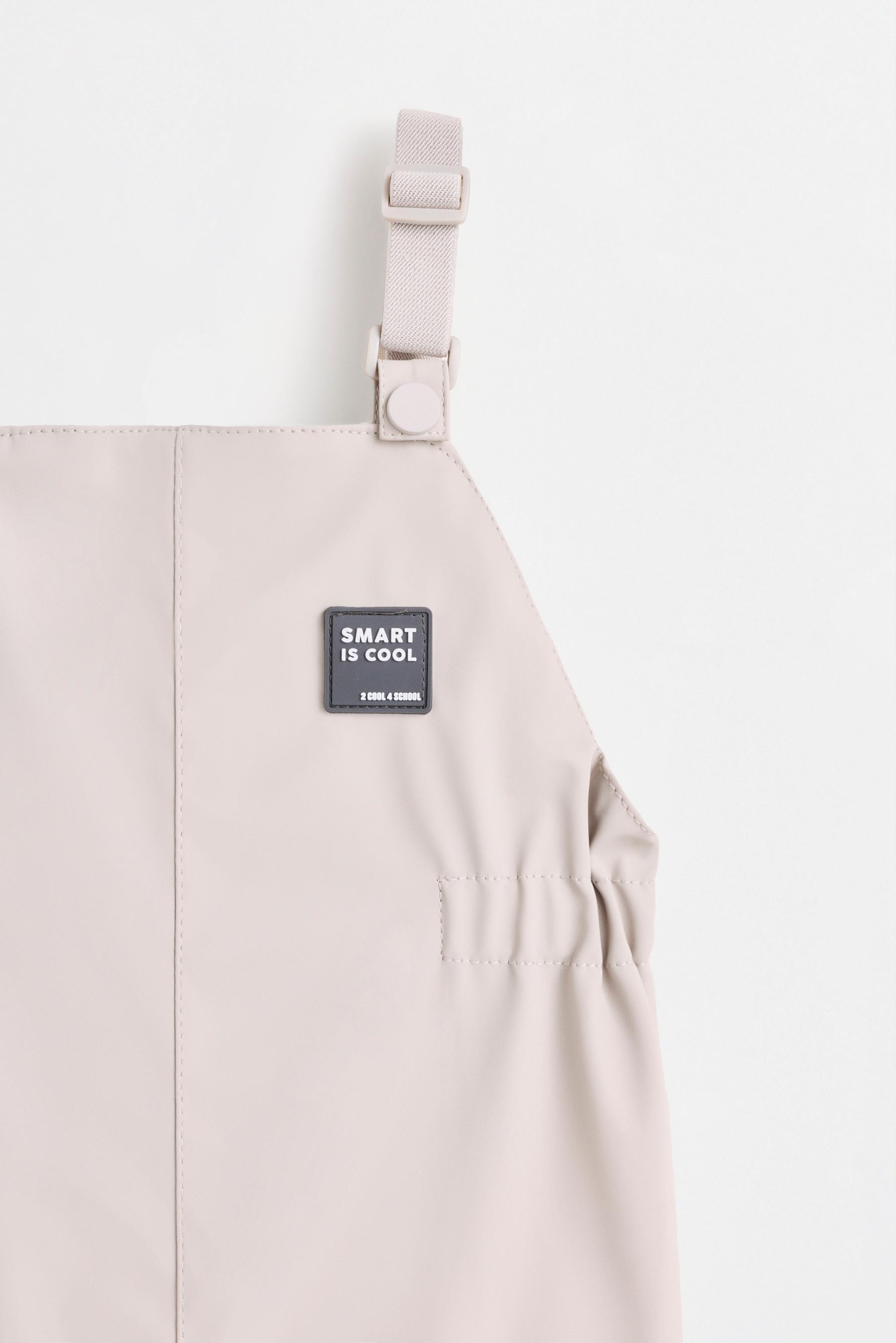 Rubberised fleece-lined overall — MEDIUM GREY