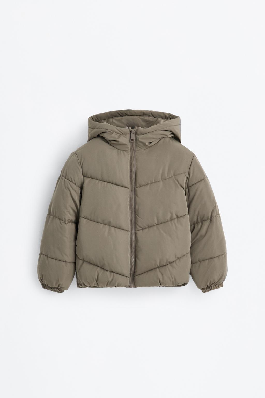 Quilted jacket with hood