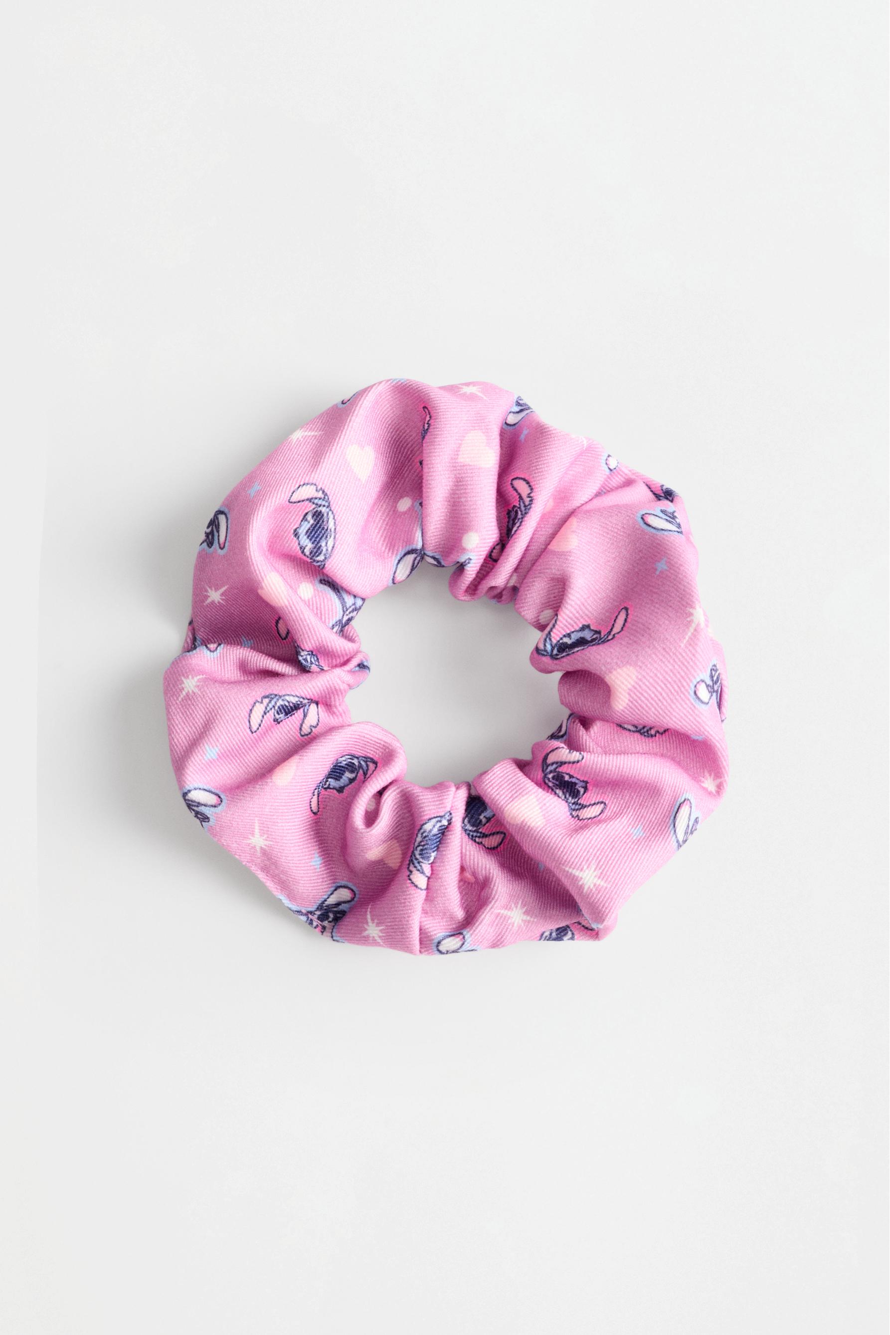 Stitch & Angel ©Disney scrunchie and clips (5-piece set) — BLUE