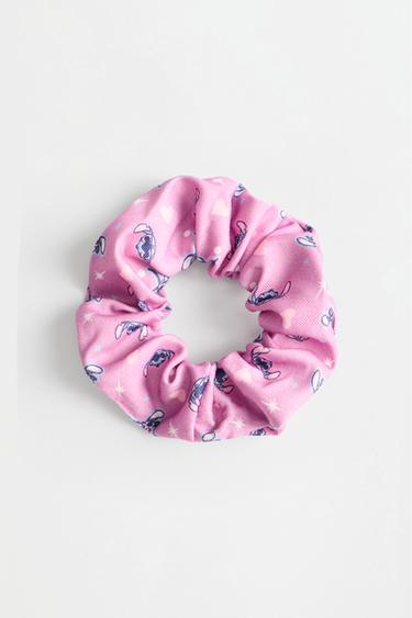 Stitch & Angel ©Disney scrunchie and clips (5-piece set) — BLUE 3